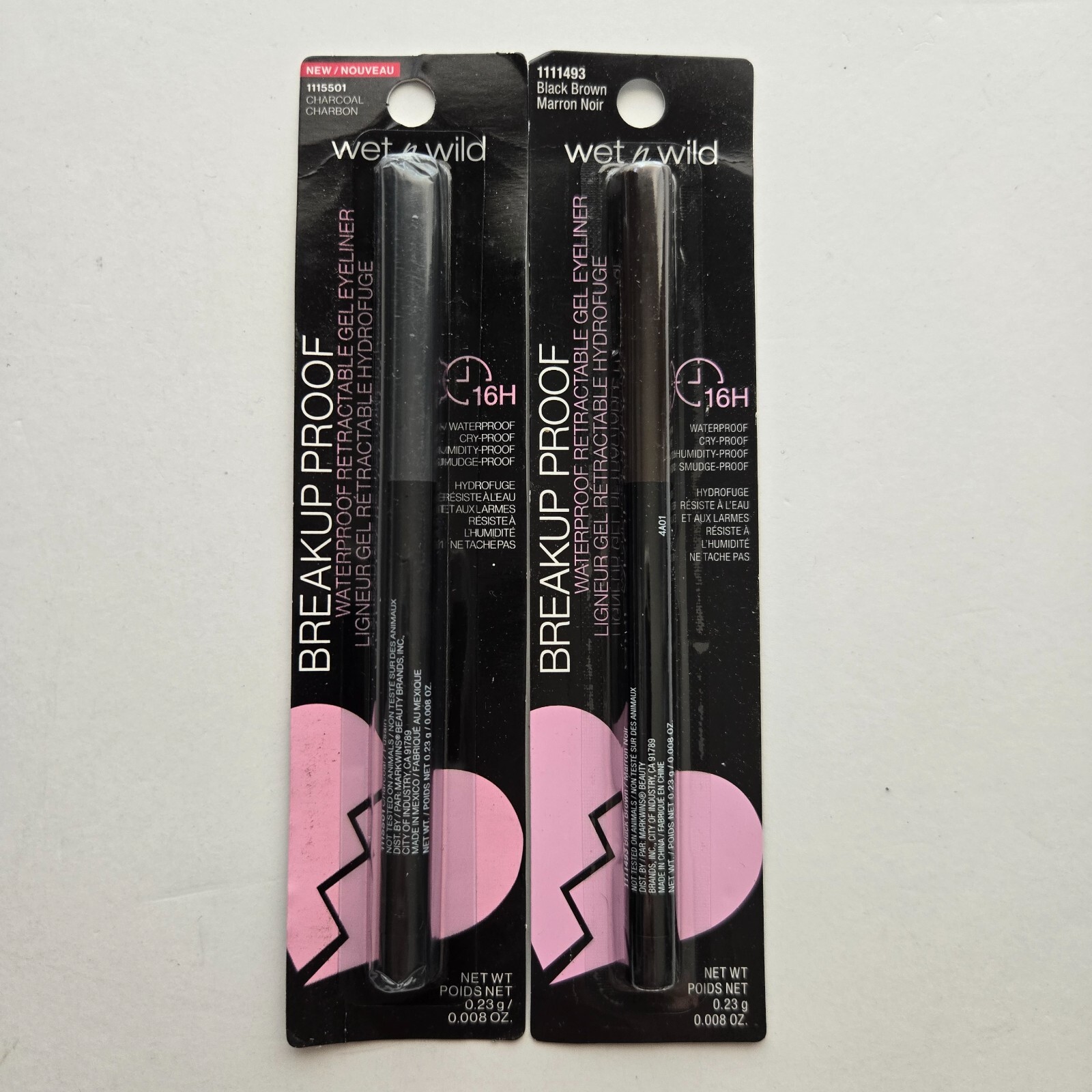 Wet N Wild Eyeliner Bundle Breakup Proof Pencils Eyeshadow Stick Makeup