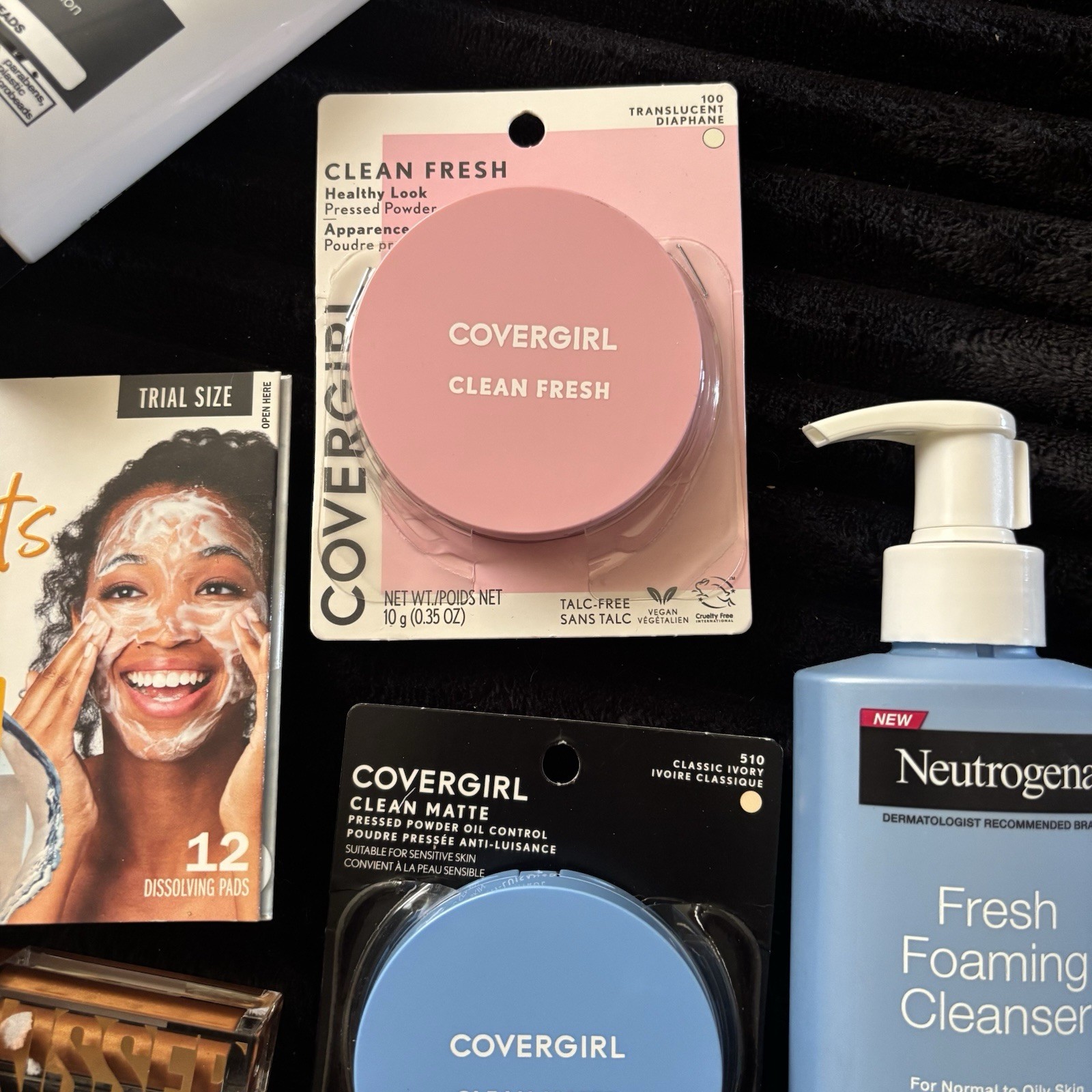 Makeup And Skincare Lot Bundle Covergirl Powder Neutrogena Olay Blush Scrub Eye