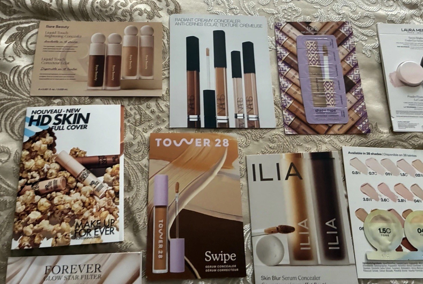 NEW Sephora Beauty Insider 12 Piece CONCEALER Makeup Sample Card Set