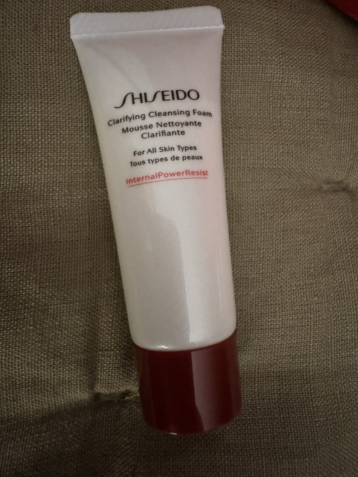 2 Pcs NEW SHISEIDO MAKE UP SET BAG And CLEANSER Cleansing Foam Mousse