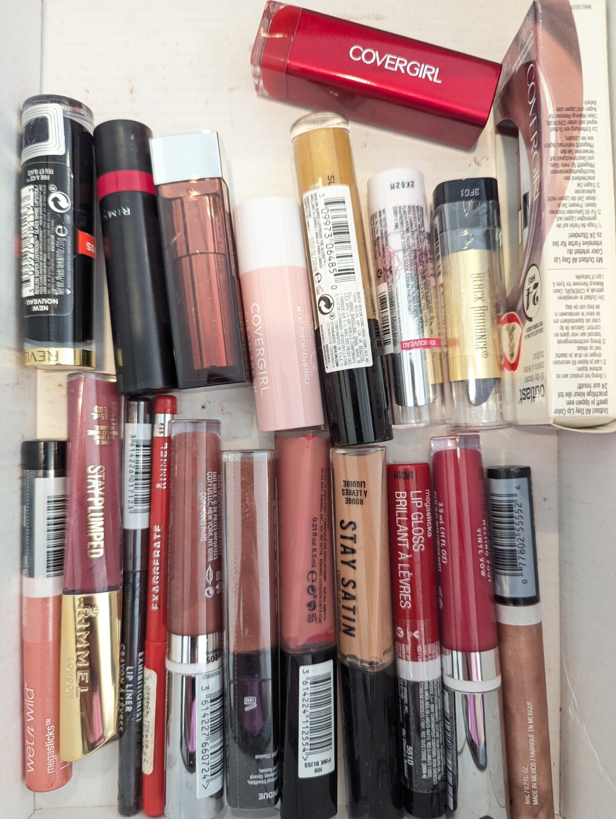 Lot Of 100 Pcs Premium Unused Cosmetics All Open Box/ Damaged Box