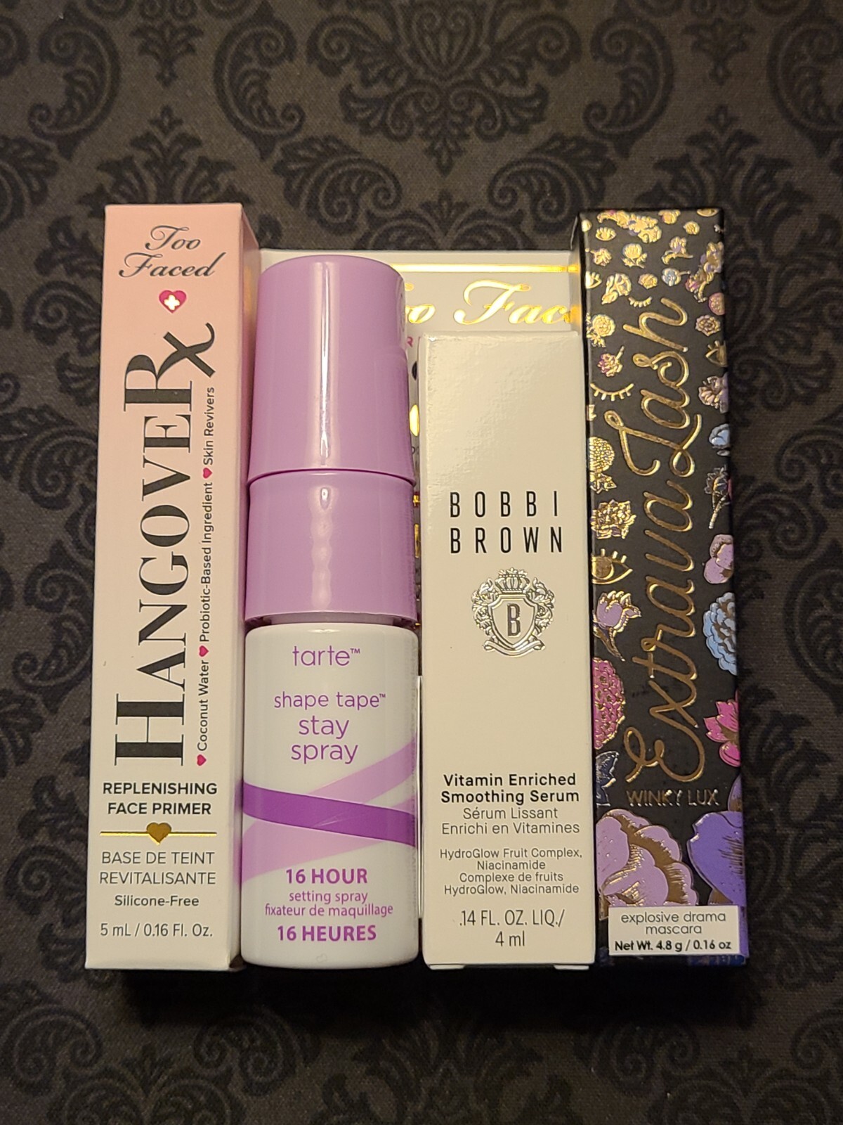TOO FACED Primer TARTE Stay Spray WINKY LUX ExtravaLash BOBBI BROWN Serum