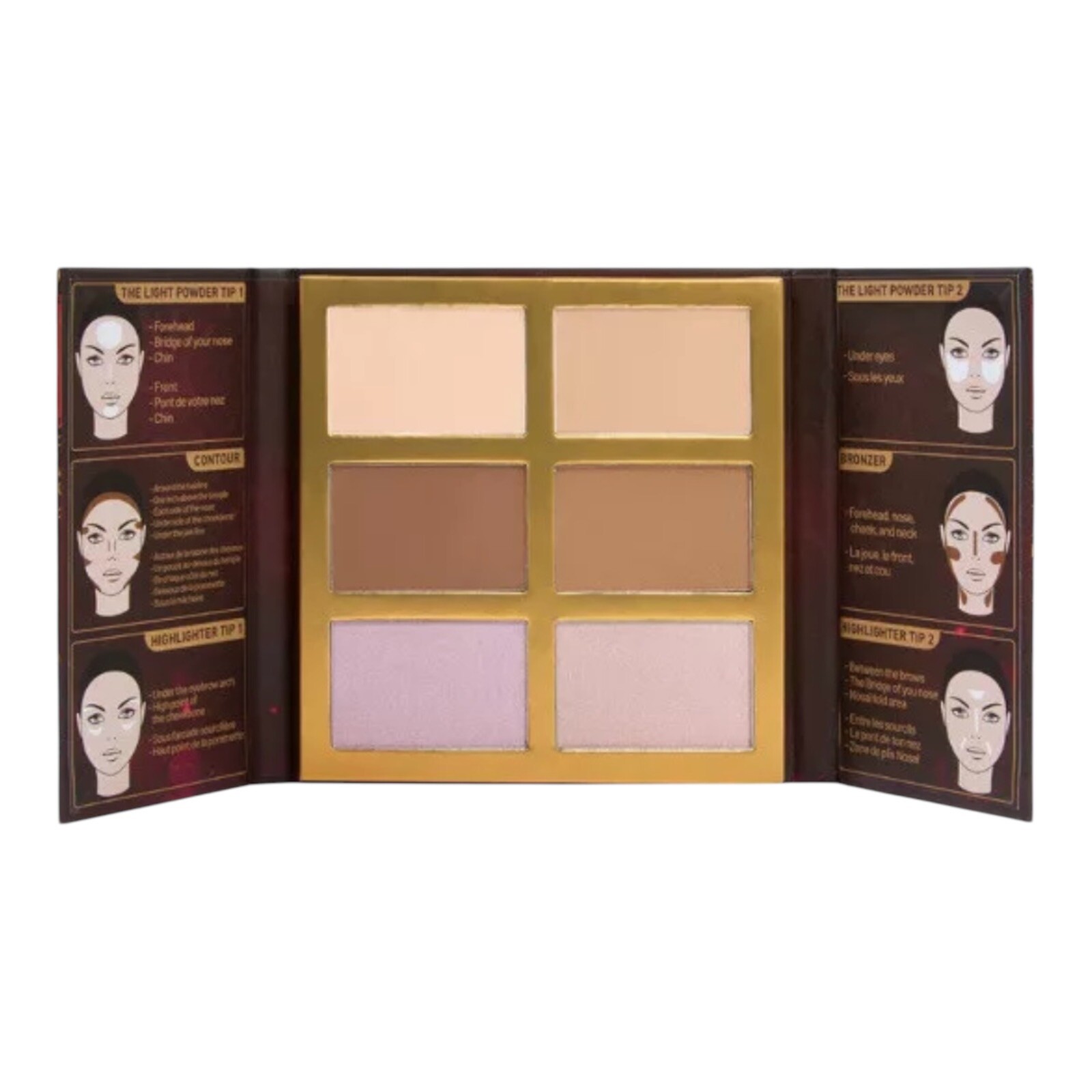 J.CAT BEAUTY Symphony Face Obsession – Light / Med. Highlighter, Contour, Bronze