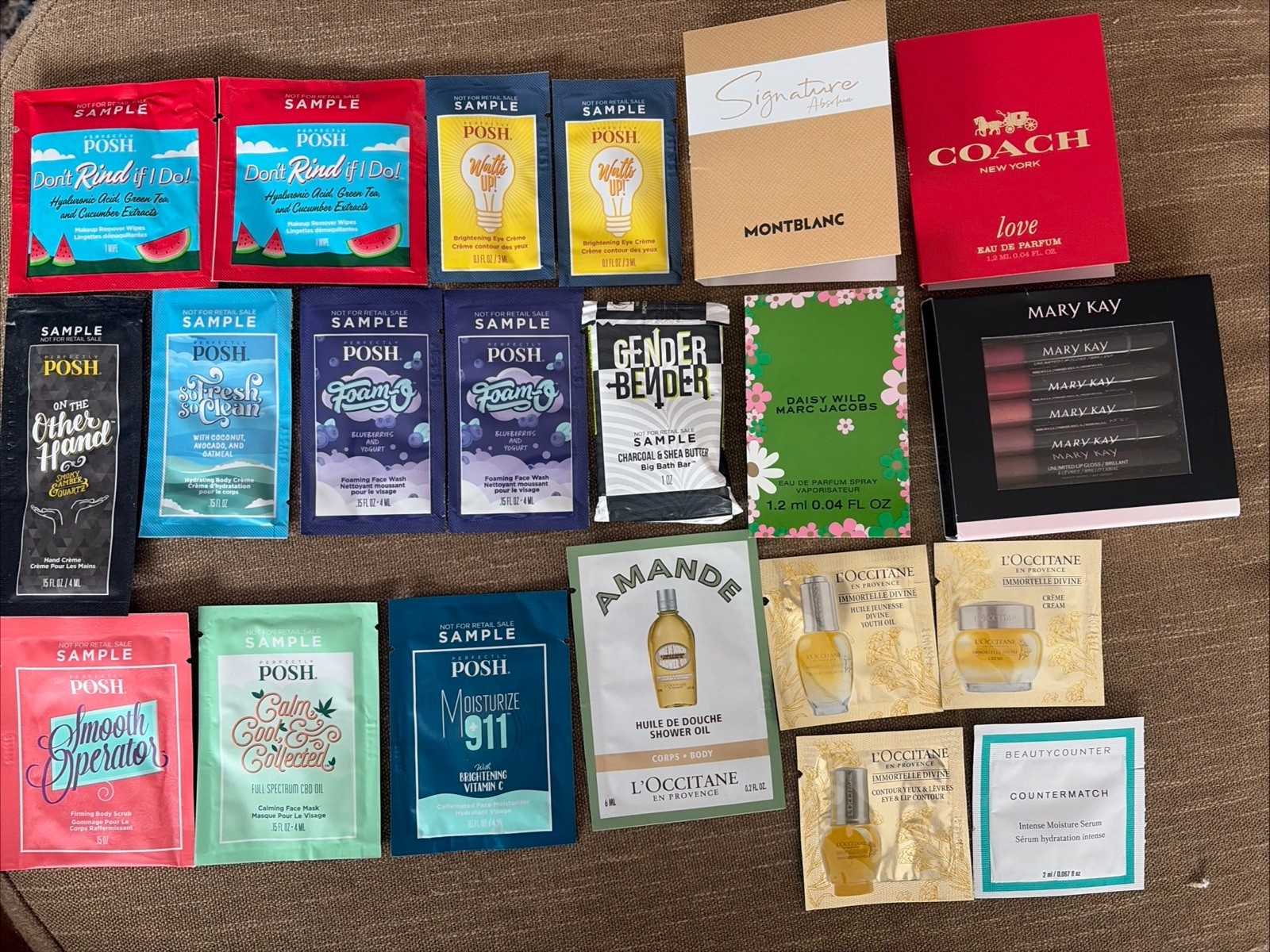 Skincare Perfume Soap, Lips, Luxury Lot Of 21 Sample, Trial Size Mary Kay Lip