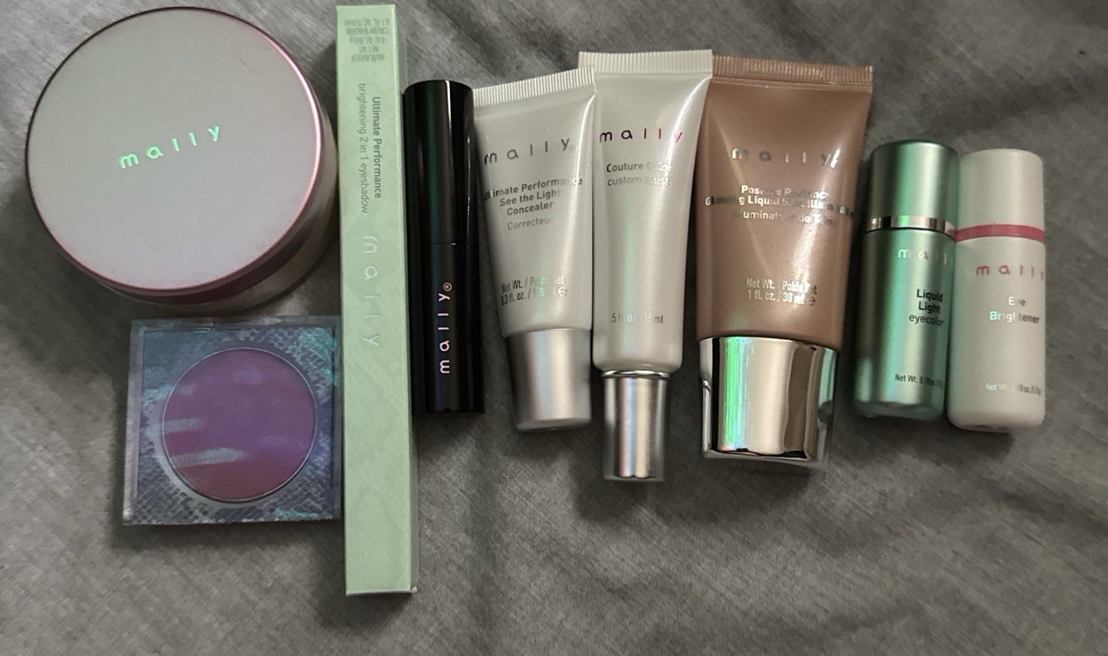 9 Lot- MALLY Cosmetic Makeup Bundle( Mixed With/whitoud Box – Brand New