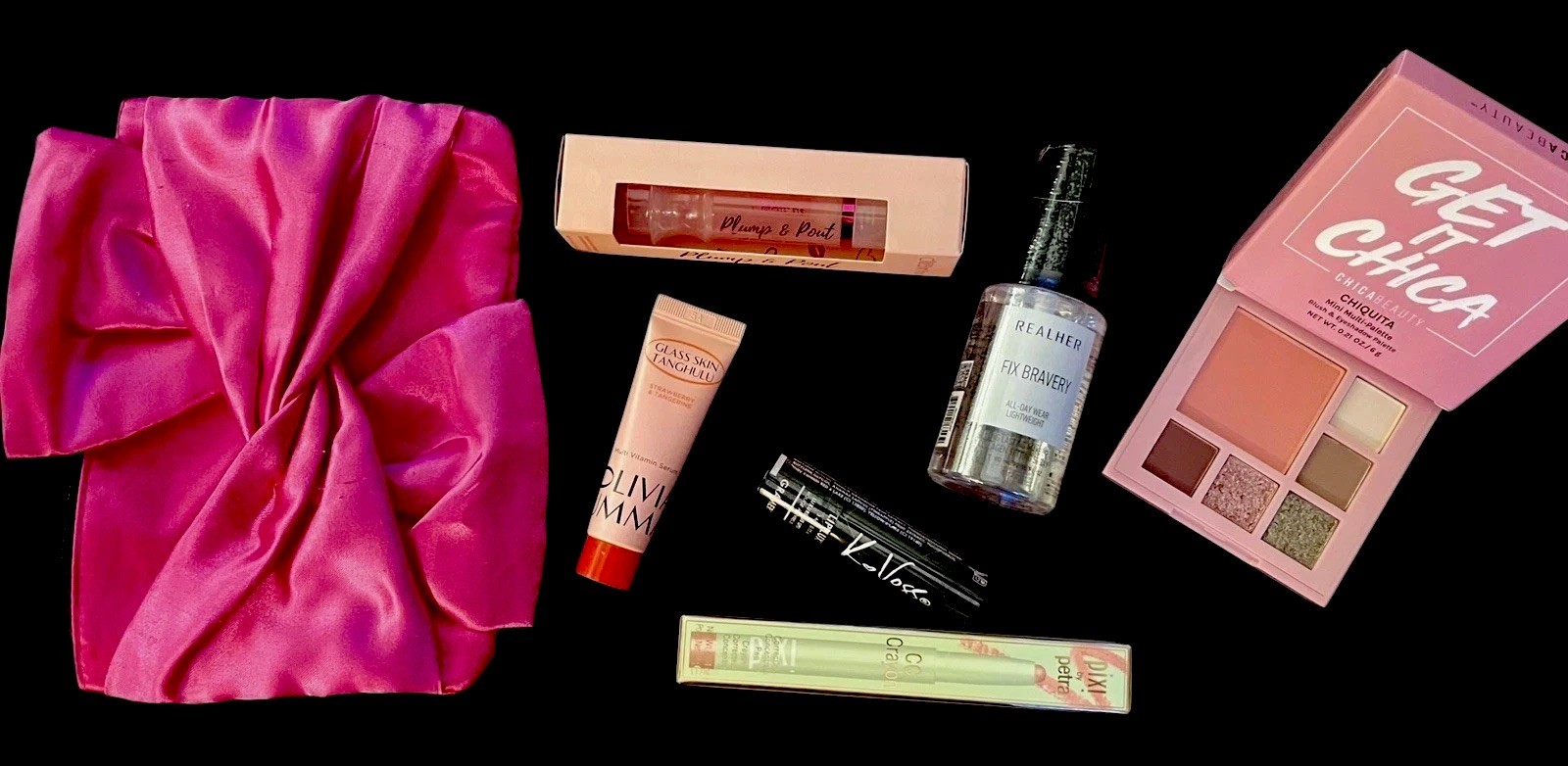 OLIVIA UMMA, REALHER, K VOSS NYC, PIXI BY PETRA MAKEUP LOT + FREE GLAM BAG‼️✅