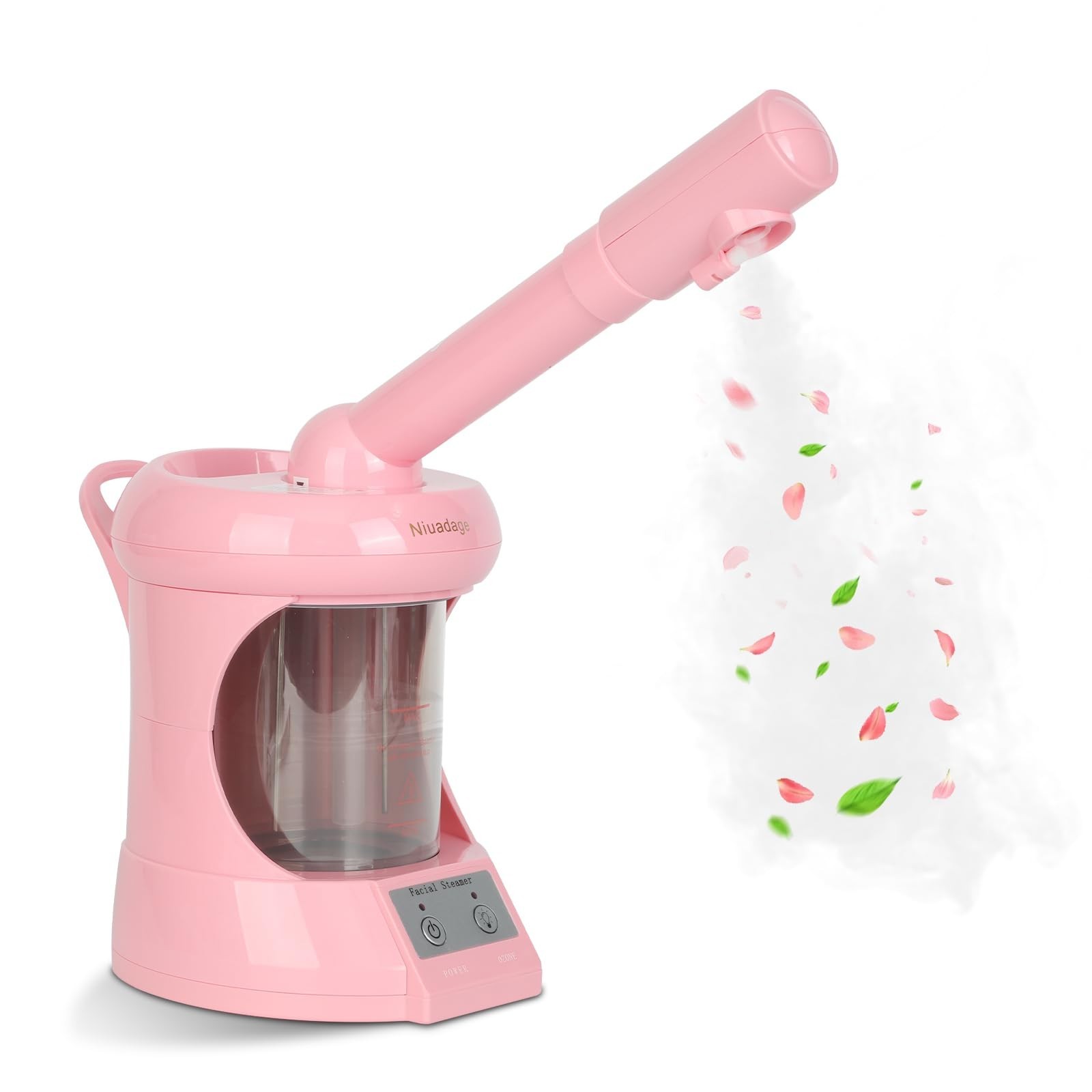 Facial Steamer Nano Ionic Face Steamer with Extendable Arm, Portable Face Ste…