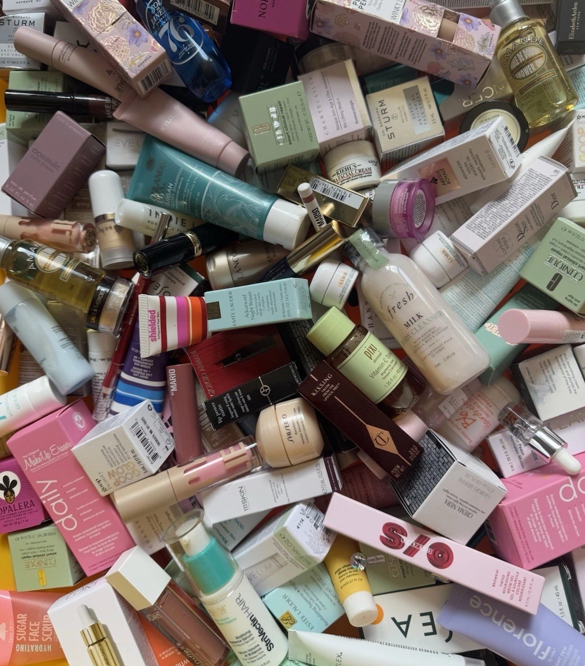 High End Mixed Lot Deluxe Travel Size Cosmetic Skincare Makeup Hair Samples