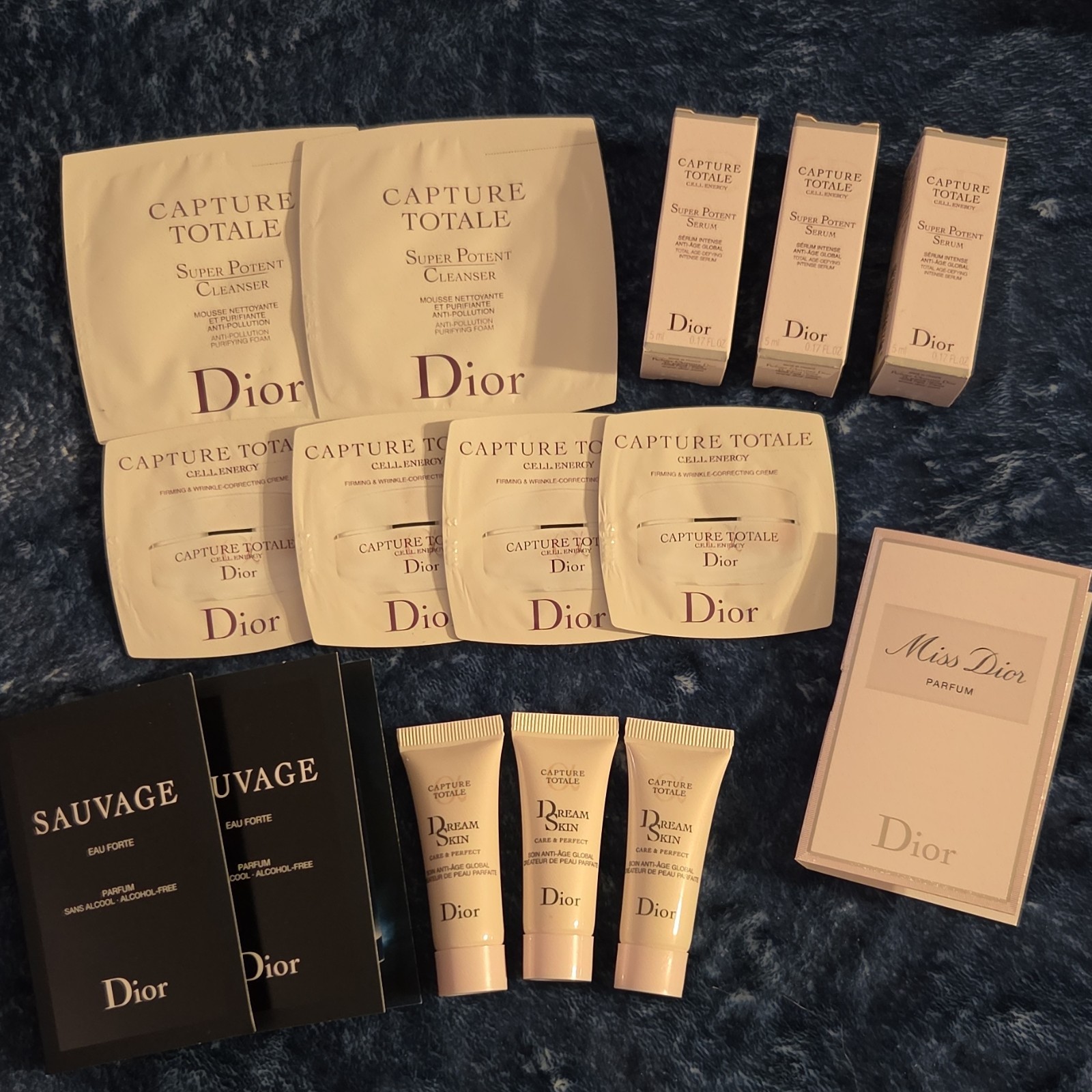 Dior Capture Totale Sample Size Alcohol-Free Miss Dior Sauvage Fragrance Lot