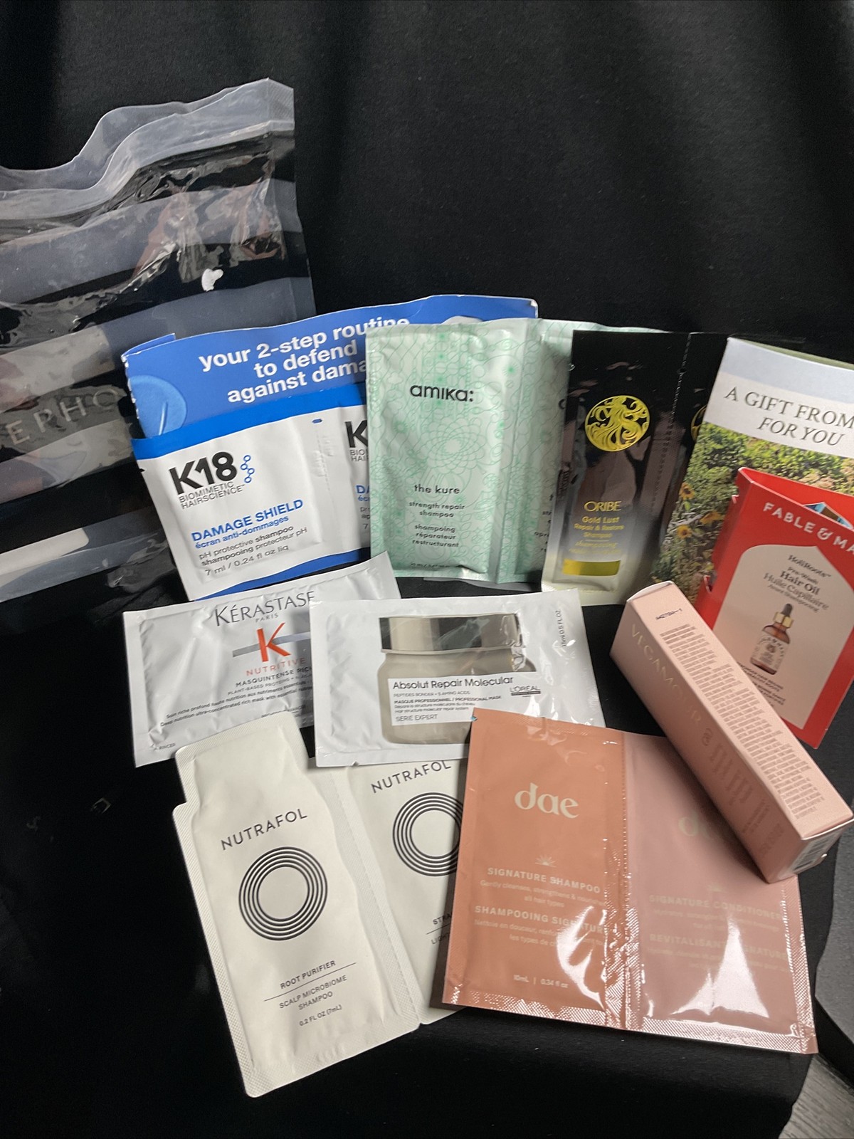 SEPHORA 15 piece HAIR CARE ANIMATION Sample Bag