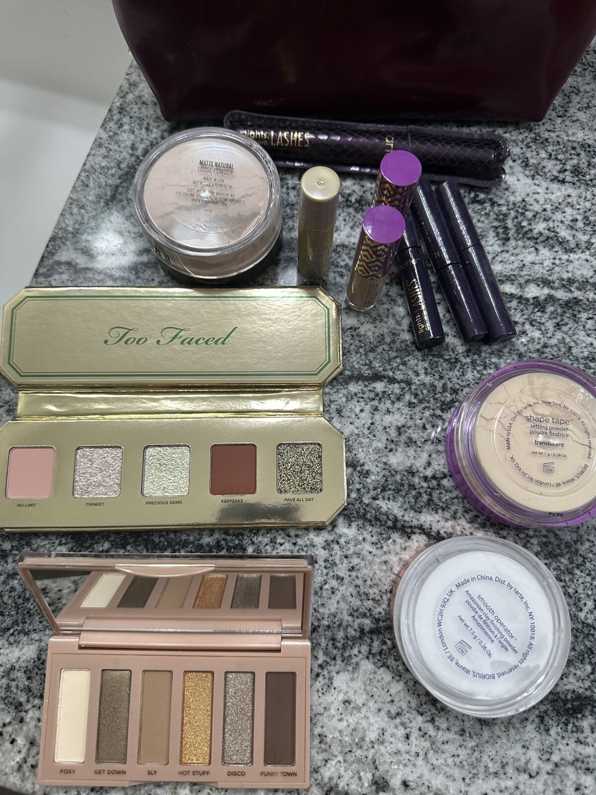 Large Lot Makeup/Cosmetics – Urban Decay, Tarte, Too Faced , And IL Makiage