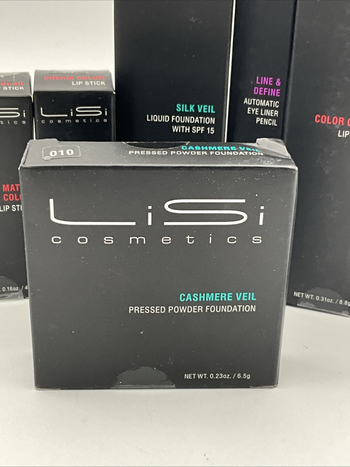 NIB Lot of 11 LiSi Cosmetics Found., Lipstick Eye Shadow Concealer Lip Make Up