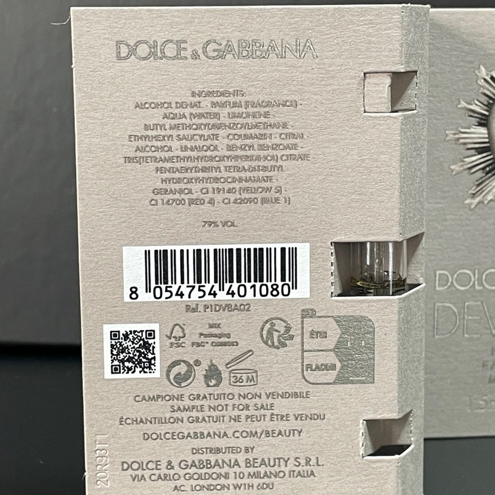 Dolce & Gabbana Devotion Set of 2 1.5ml ea vile