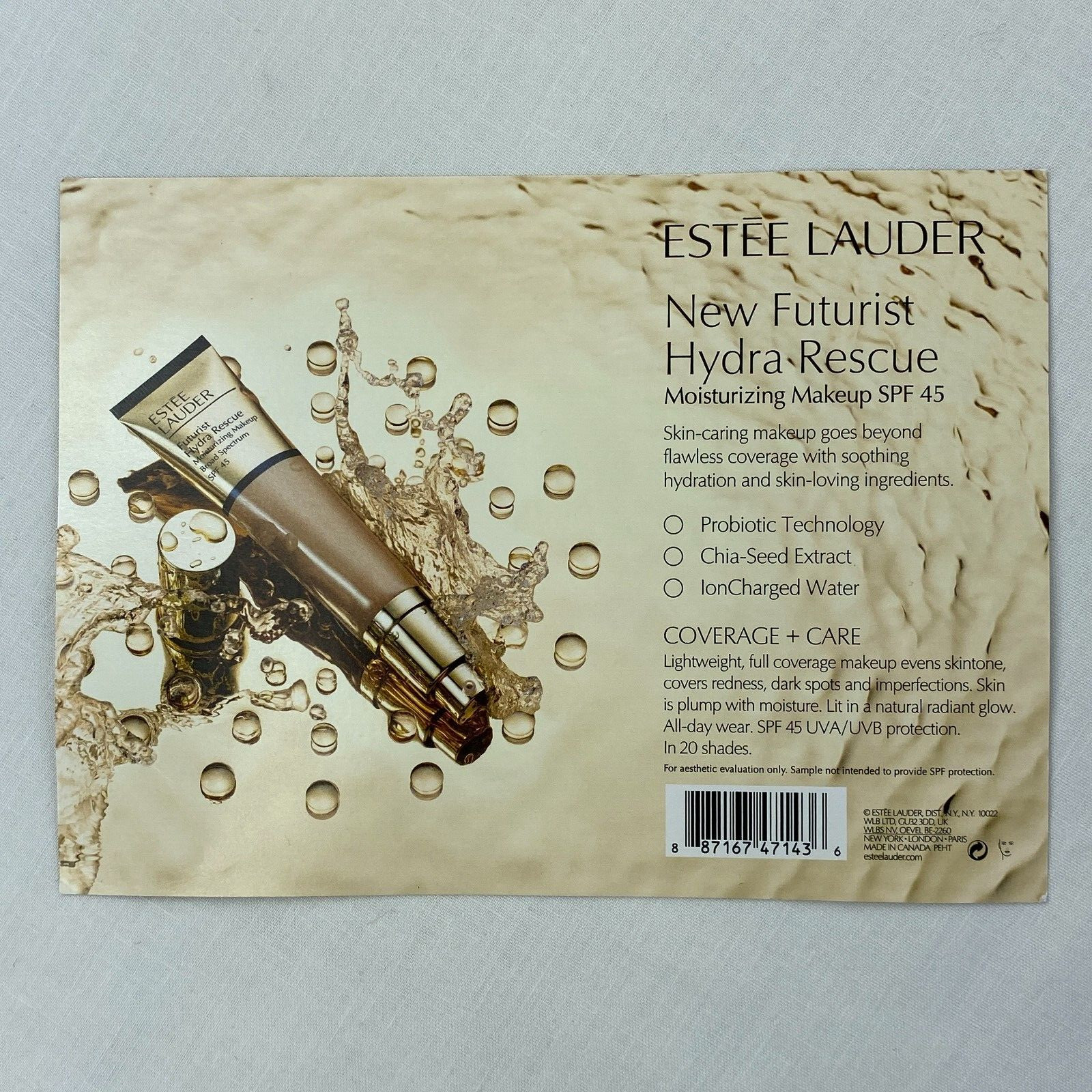 Estee Lauder Hydra Rescue Advanced Night Repair Perfectionist Pro Sample LOT B64