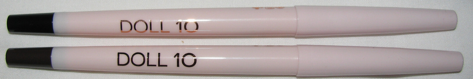 DOLL 10 Makeup Collection Face/Eyes/Cheeks/Lips Double-Ended Powder Brush 12PC