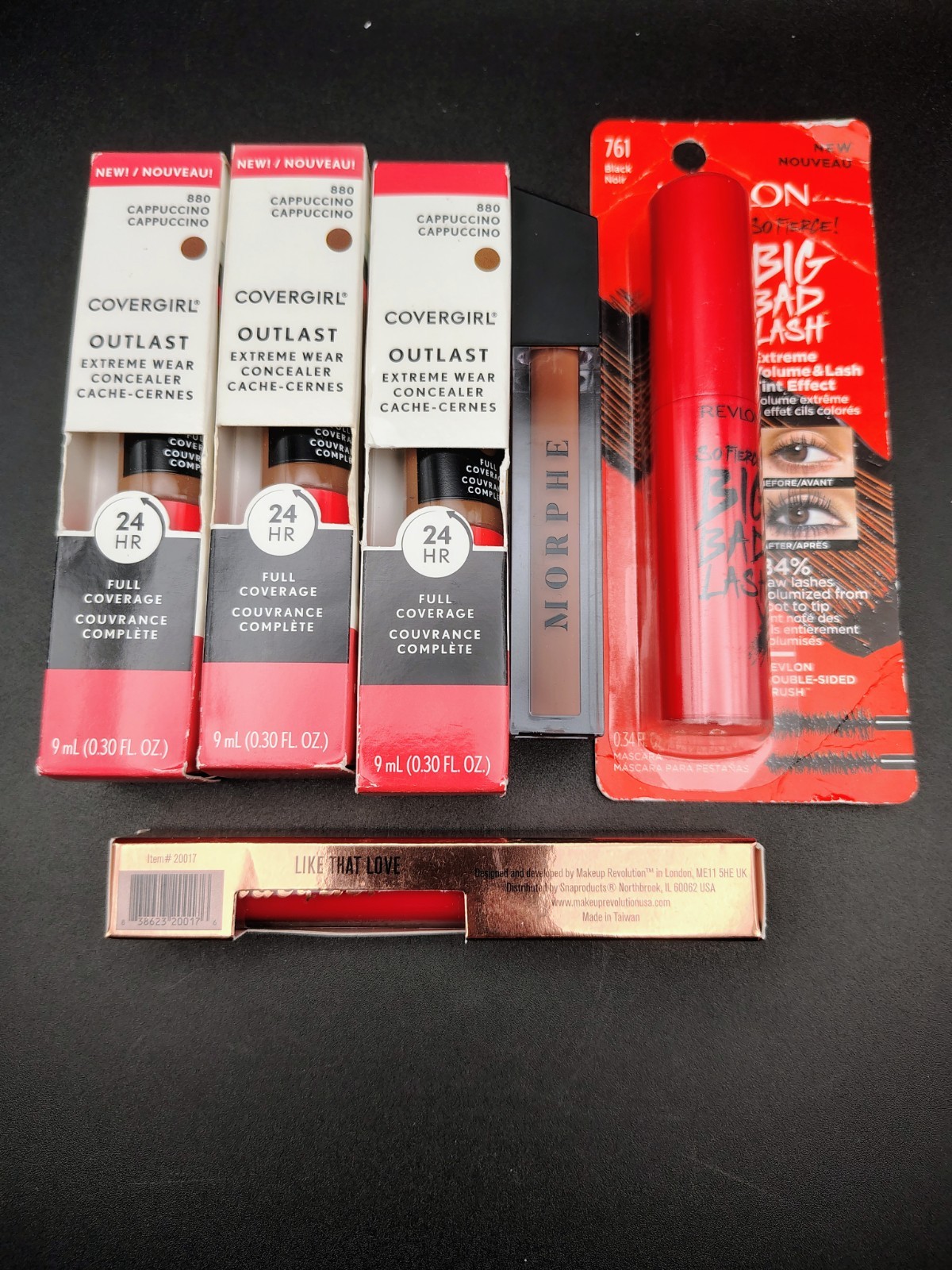 New 6 Piece Makeup Lot Concealer, Lip Gloss, Highlighter Mascara