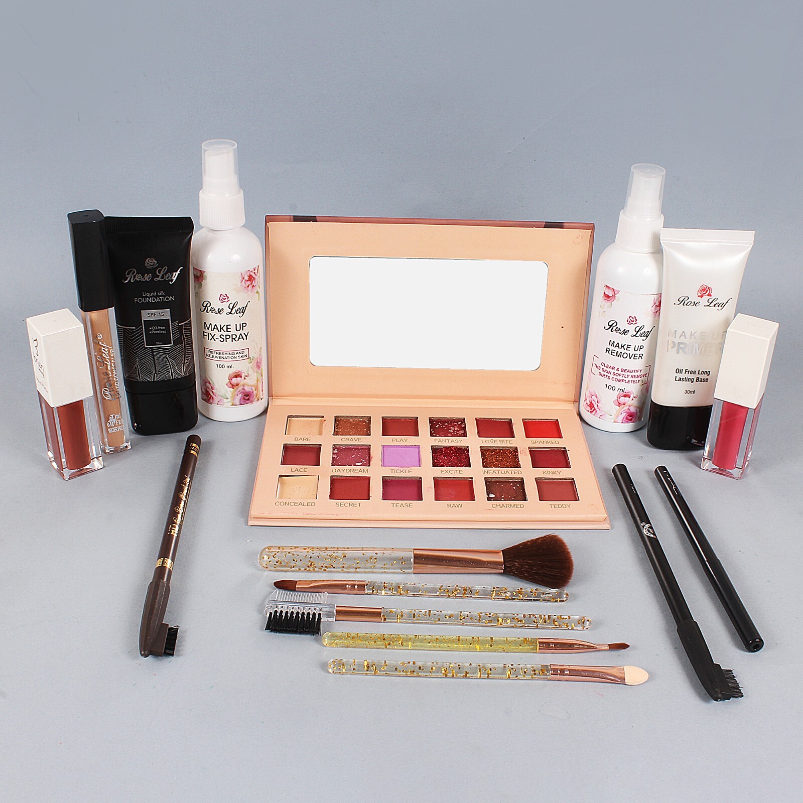 Makeup Combo for Girls include with 12in1 item like Face Primer , lipsticks etc.