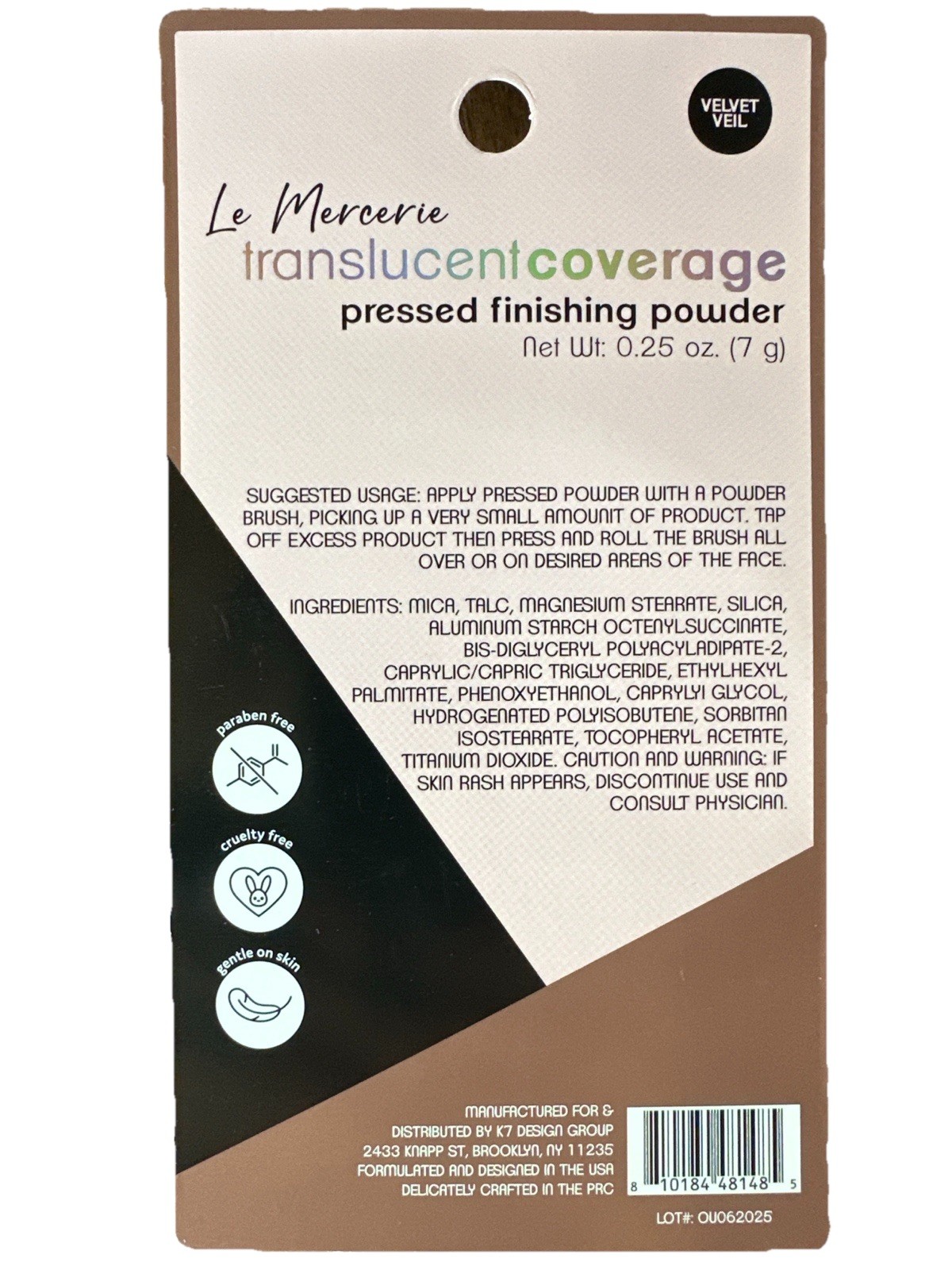2x Le Mercerie Translucent Pressed Finishing Powder Velvet Veil