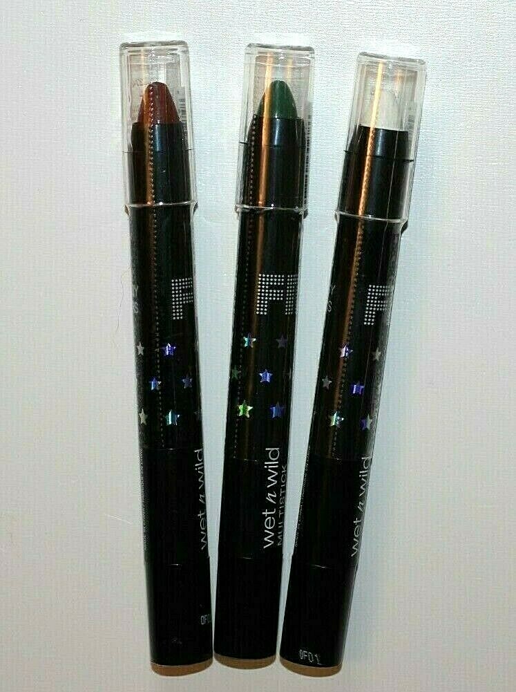 Wet n Wild Fantasy Makers Multistick Makeup-Set of 3 Red Green White Halloween