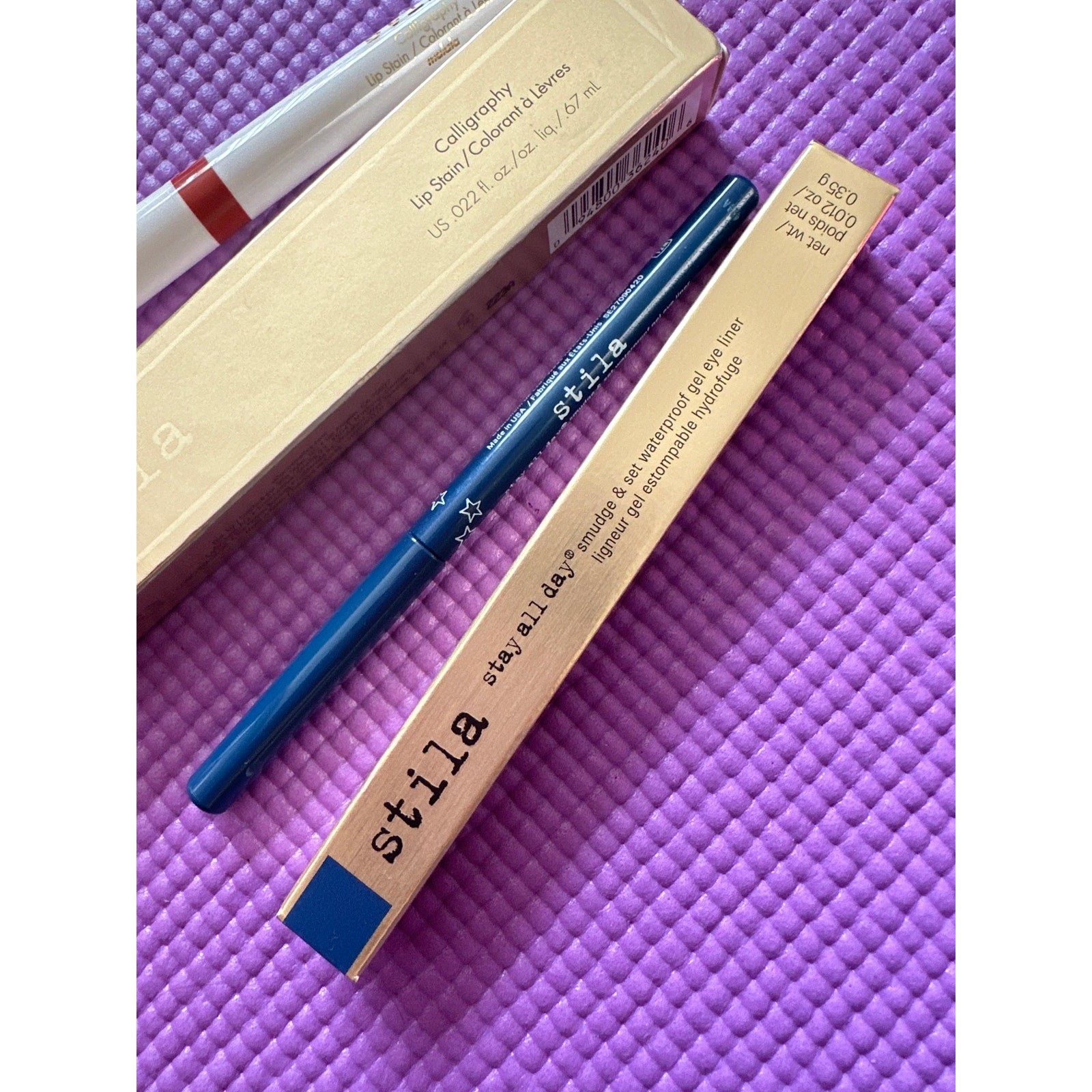 Stila Makeup Bundle Lot Gel Lip Oil, Lip Stain & Waterproof Gel Eye Liner NEW