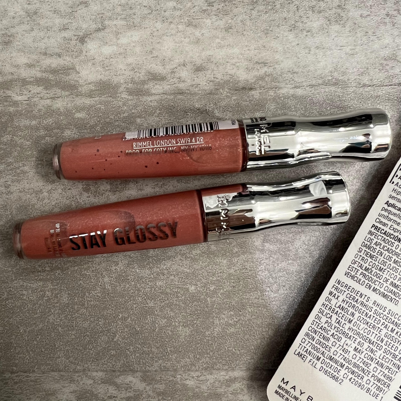Maybelline Rimmel London Makeup Lip Gloss Eye Brow Pencil – Bundle Lot For Women