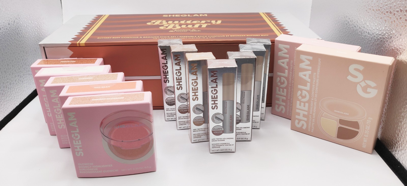 Sheglam Makeup Lot 25 Bundle Contour&Bronzer Highlighter Volumizing Brow Mousse
