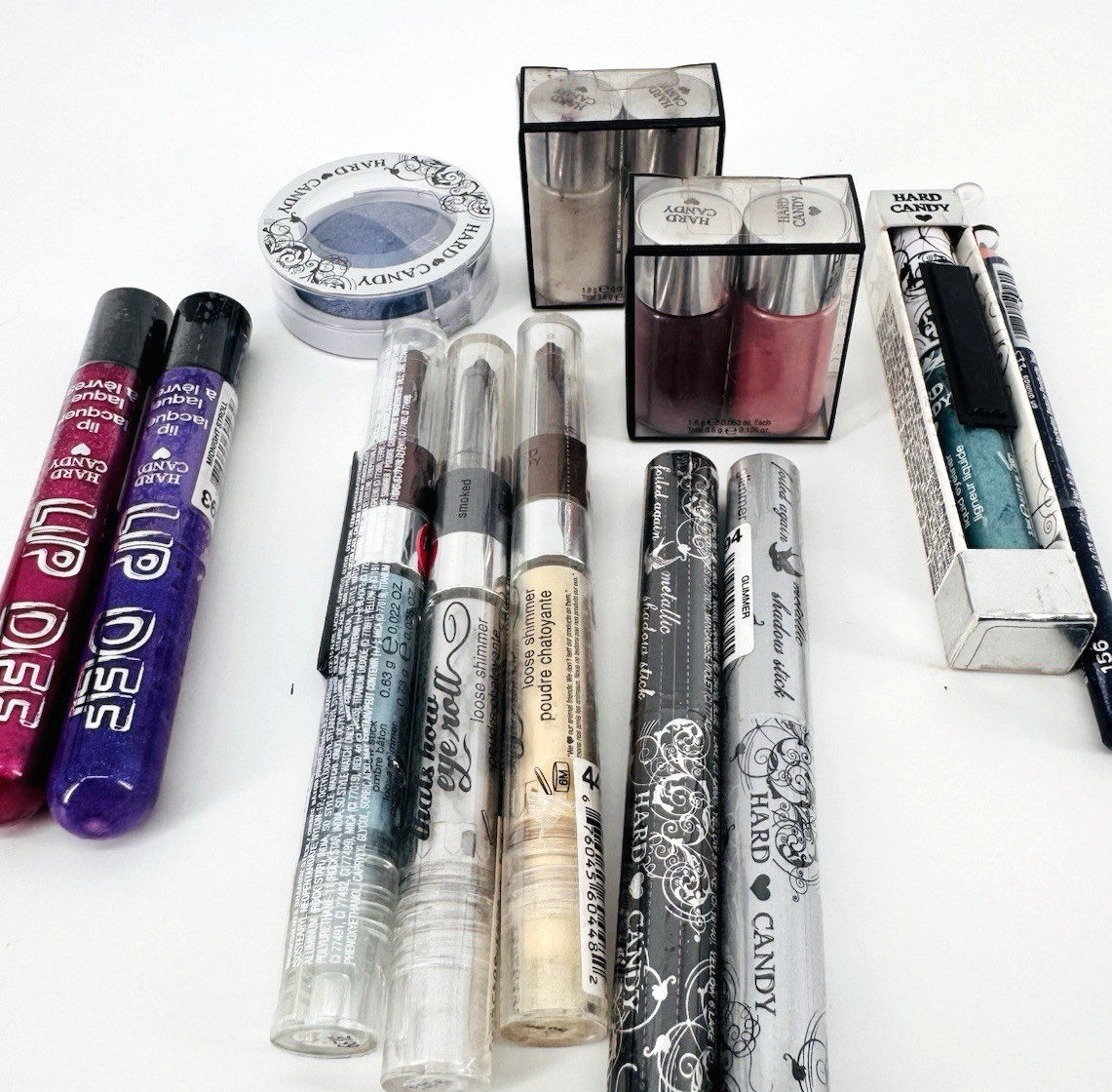 Lot Of 12 Makeup Hard Candy Eyeshadow, Lip Gloss, Liner FREE Shipping GREAT GIFT