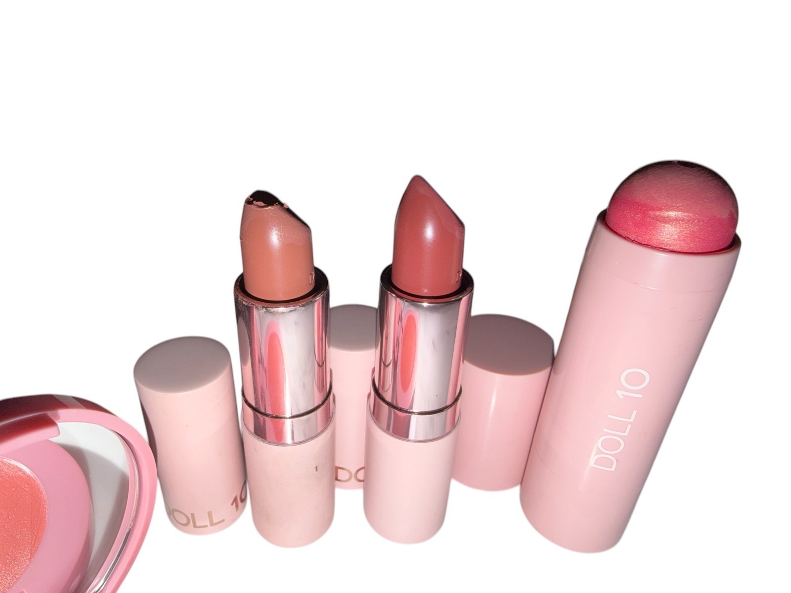 NEW DOLL 10 LOT 19 pc Foundation Primer Lip Crayon Gloss Moisturizer tinted Glow