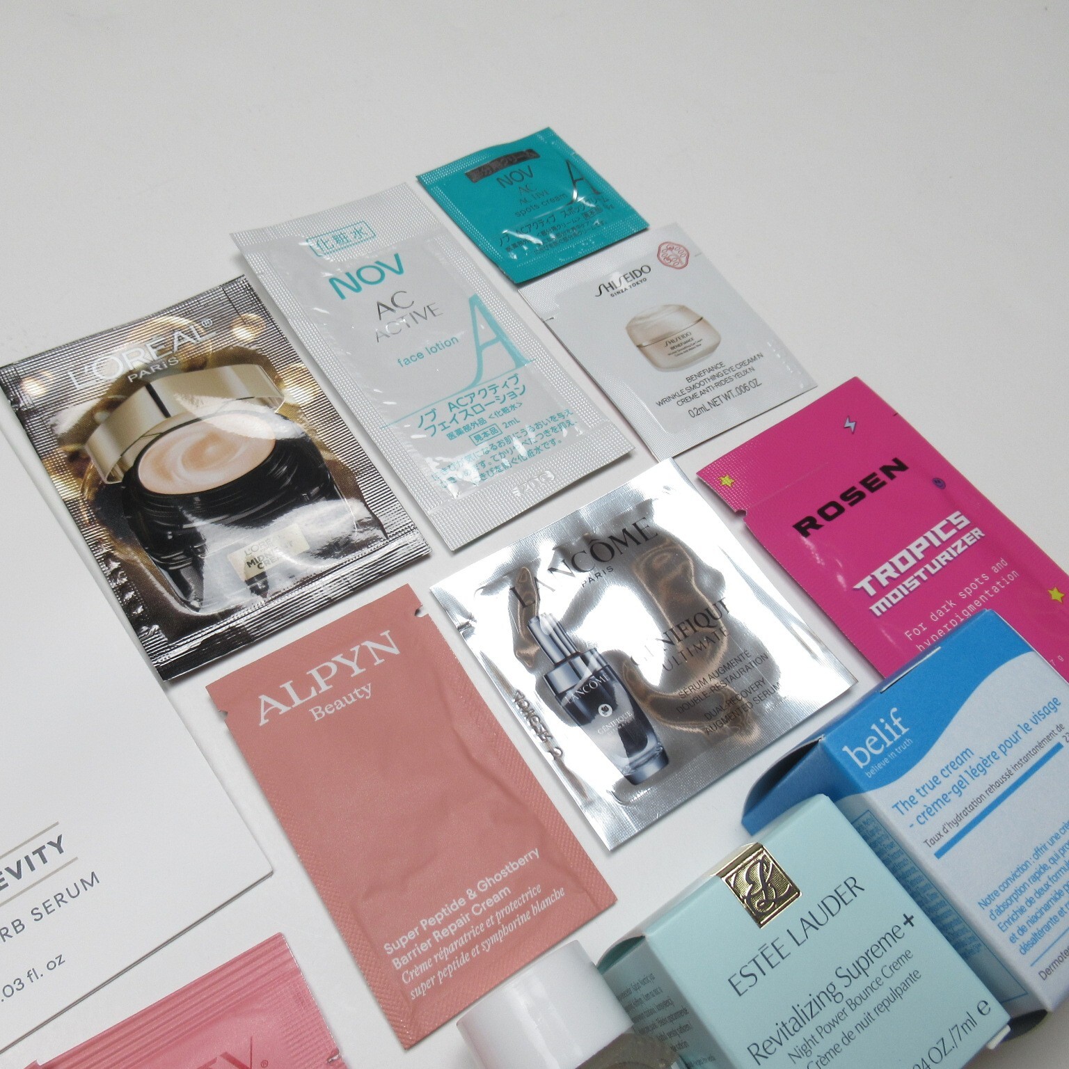 40+ Skincare Sample Lot TONYMOLY Water Cream Mad Hippie Belif True Cream Farmacy