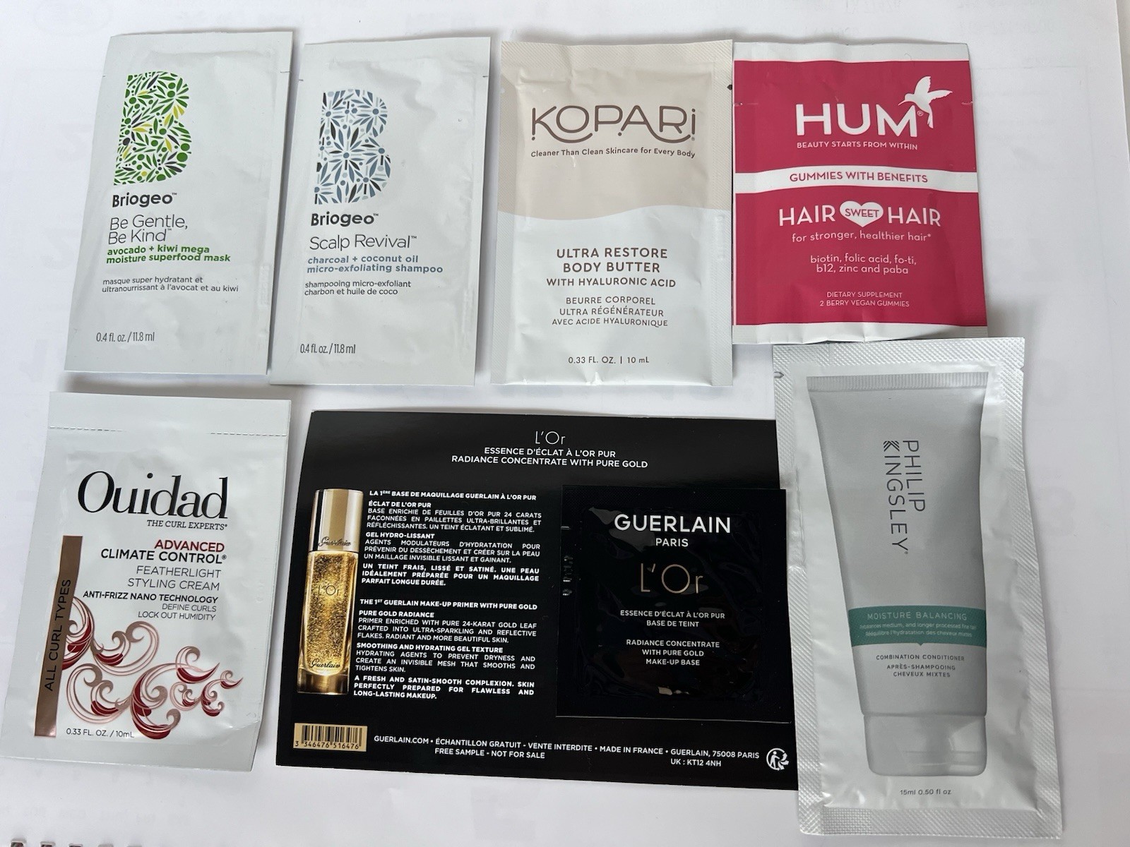 Lot of 7 High End Brands Mixed Skincare Haircare Samples