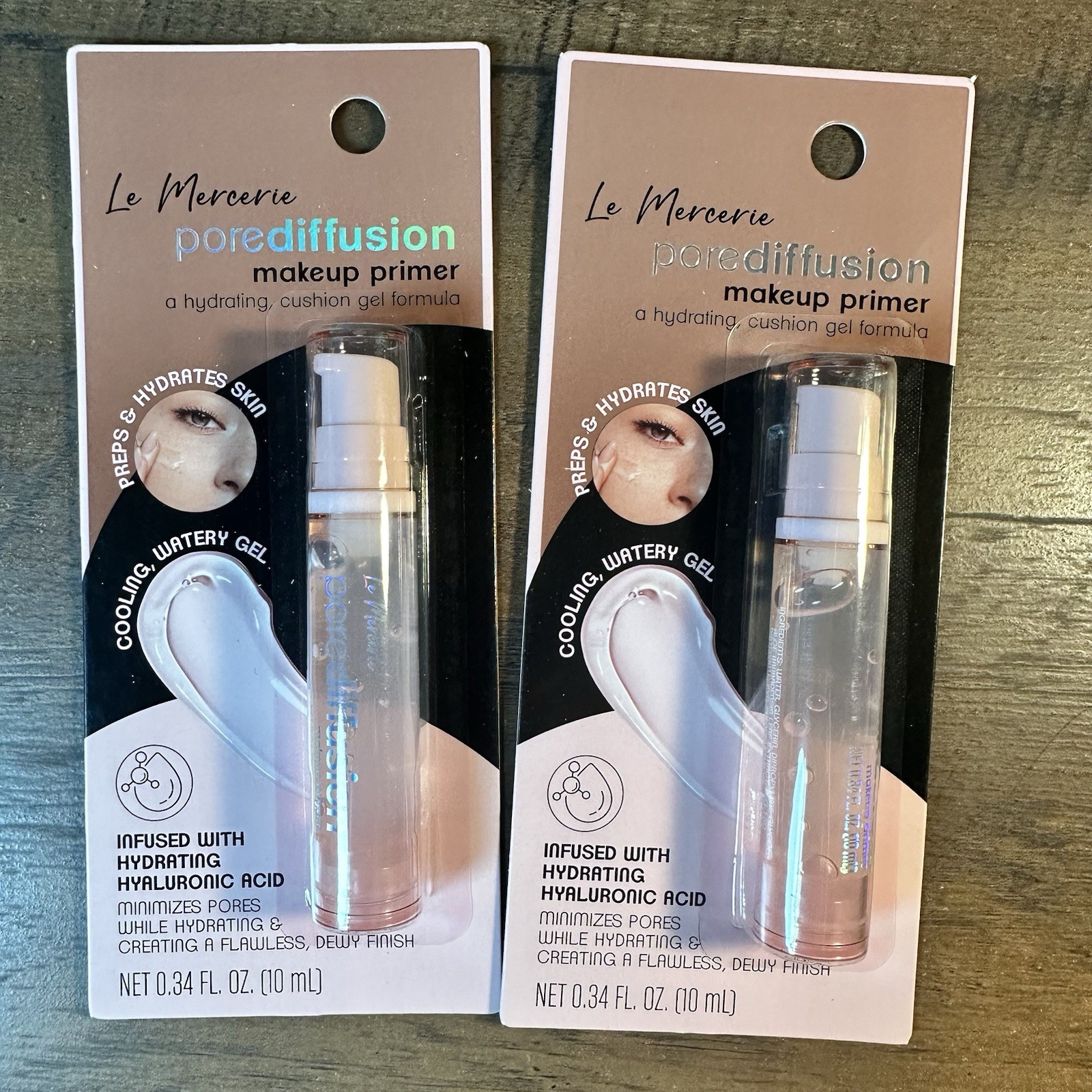 Le Mercerie PoreDiffusion Makeup Primer Hydrating w/ Hyaluronic Acid 2pc BNIP