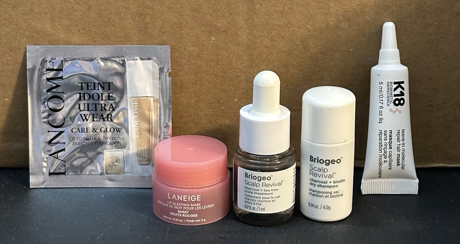 Luxury Sample Size Hair Makeup Laneige Briogeo K18 Lancôme