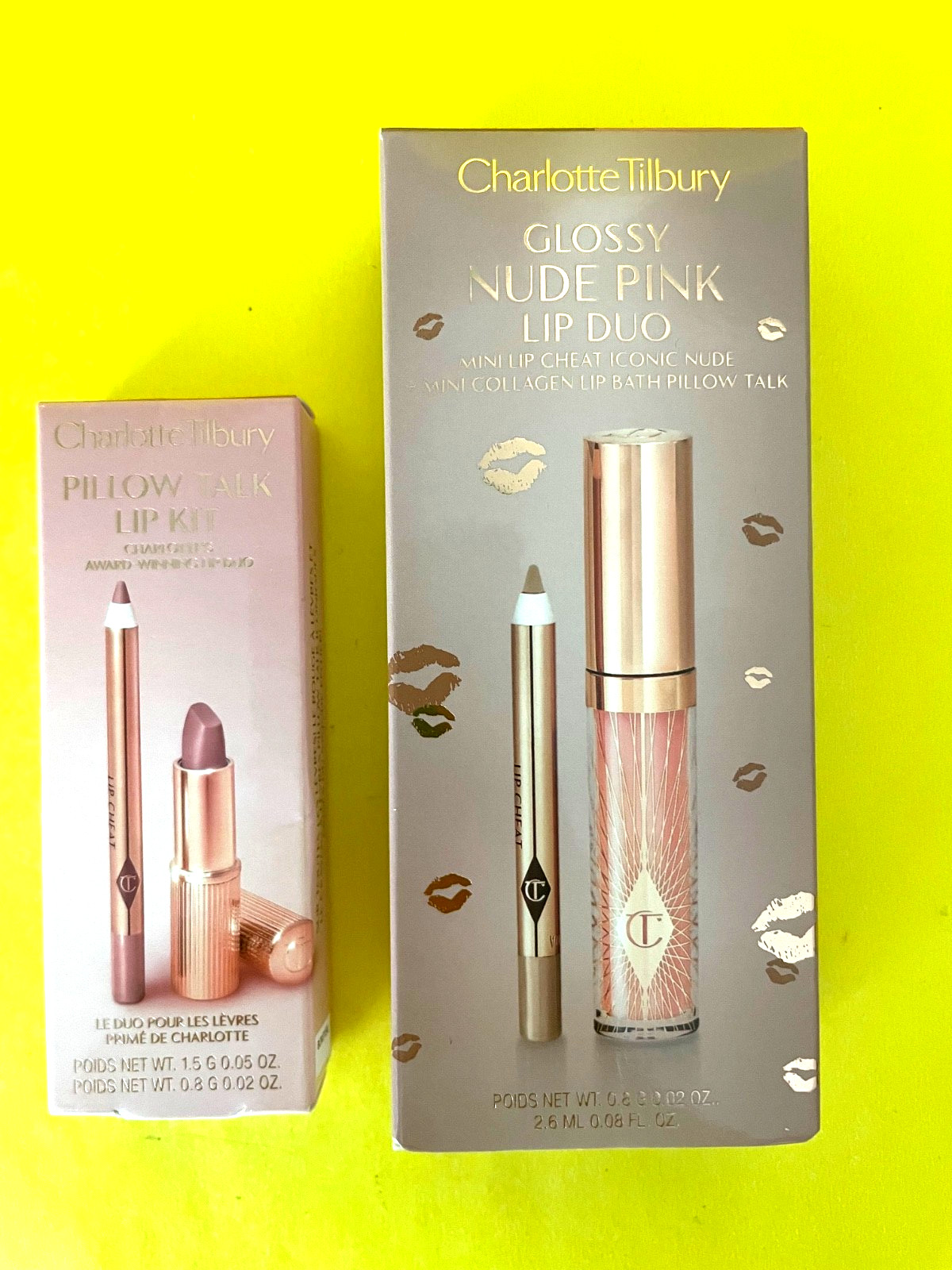 NIB) TILBURY Mini Lot Liner Lipstick Gloss Blush Glow Bronzer Spray PILLOW TALK