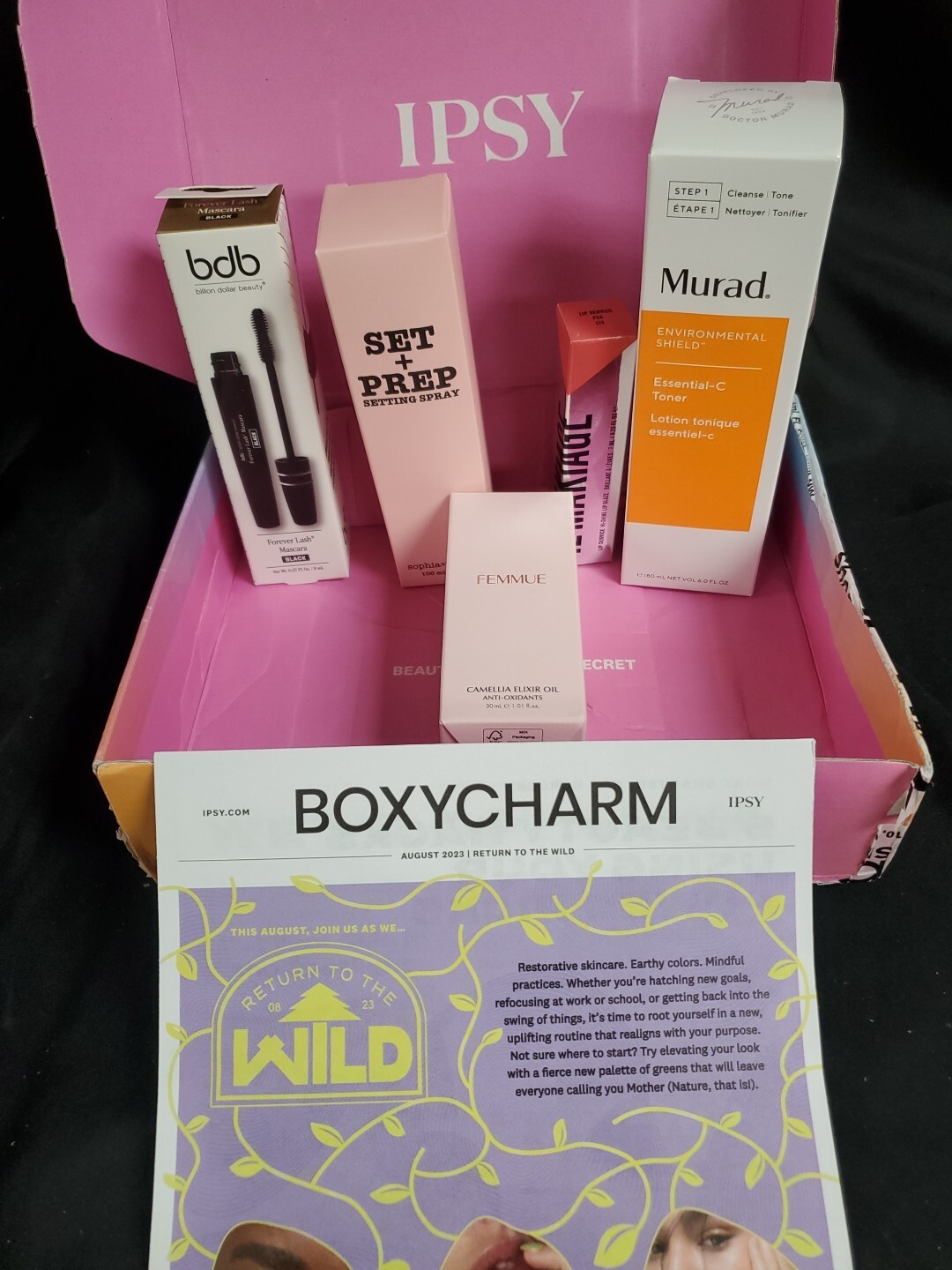 BoxyCharm Return To The Wild 5pcs Femmue Murad Il Makiage Sophia&Mabelle BDB