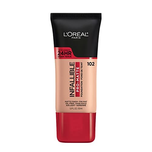 L’Oreal Paris Cosmetics Makeup Infallible 1 Fl Oz (Pack of 1) 102 Shell Beige