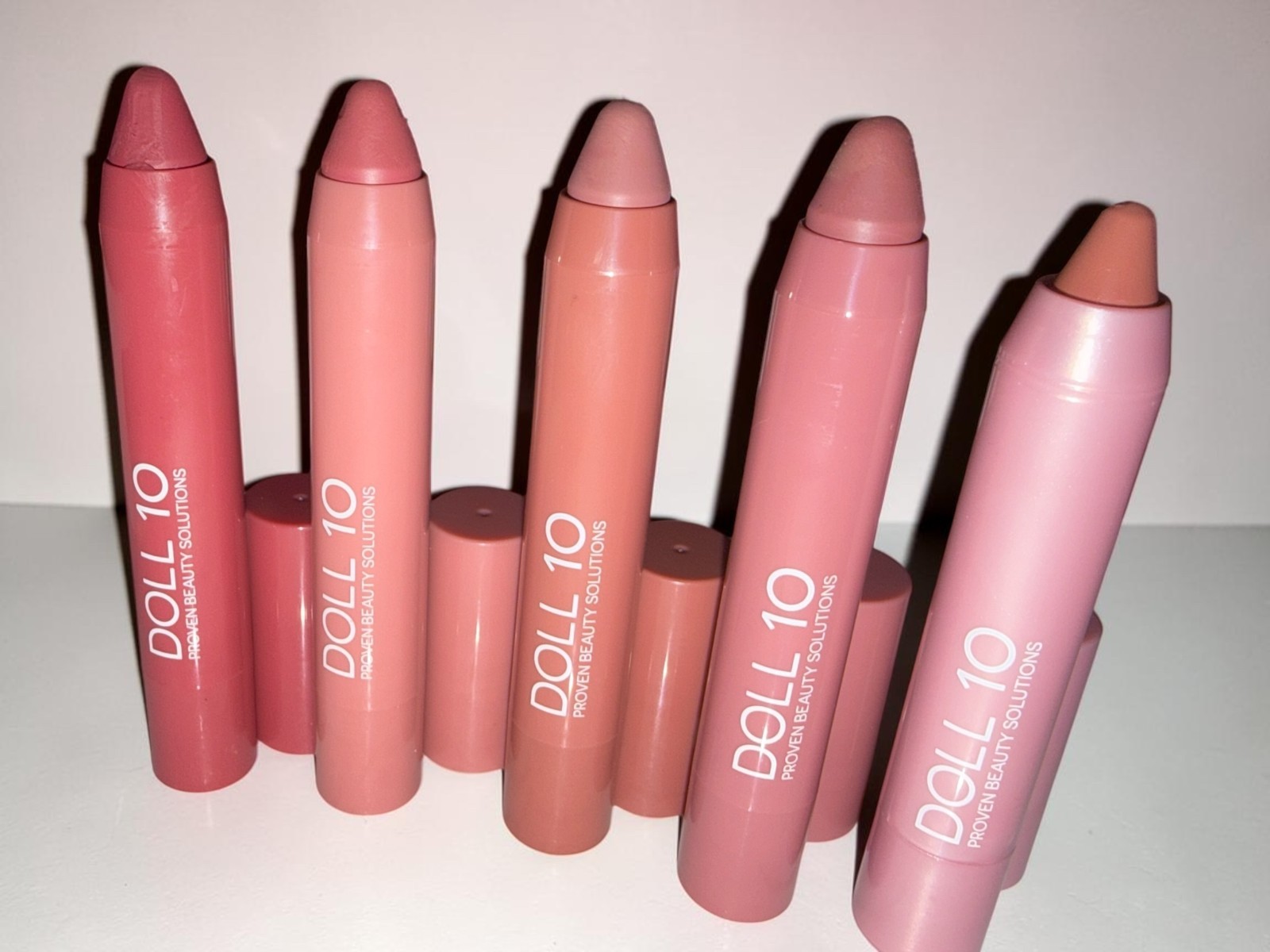 NEW DOLL 10 LOT 19 pc Foundation Primer Lip Crayon Gloss Moisturizer tinted Glow