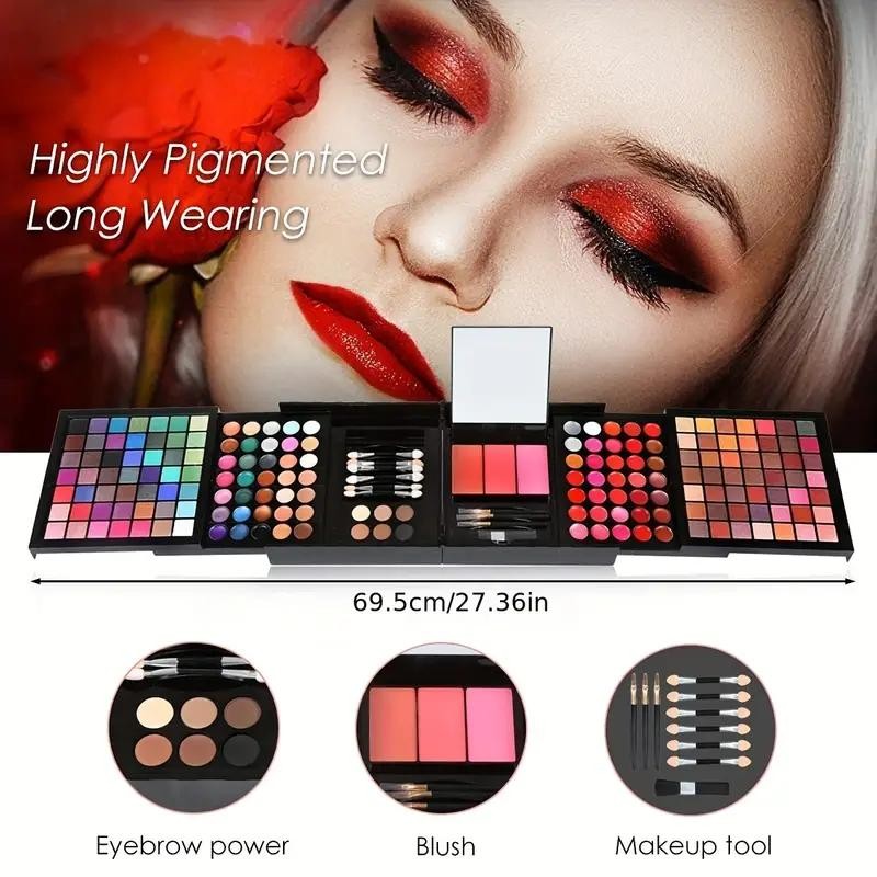 177 Color Makeup Set Eyeshadow Palette Blush Lip Gloss Concealer All-in-one Kit