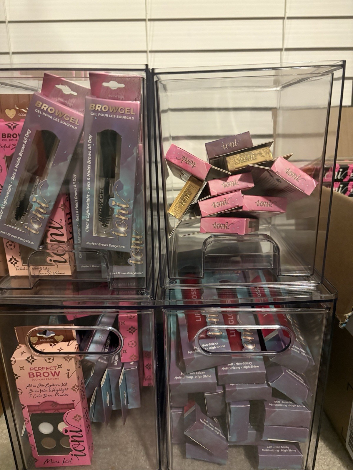 Ioni Makeup/Cosmetics Bundle Lot Of 100 New In Box! Reseller Ready