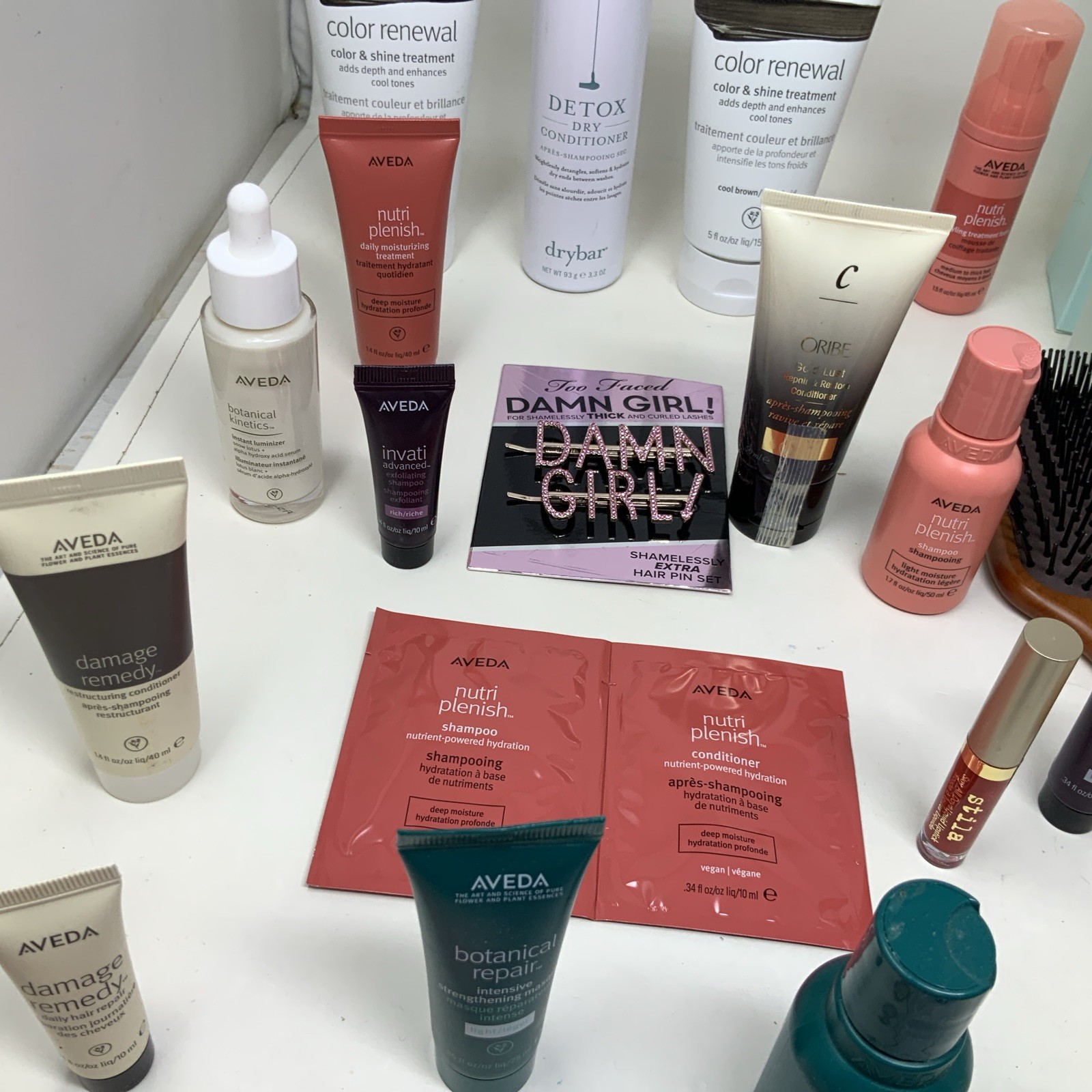 Huge Lot Of 41 Pieces Aveda Full, Travel And Sample Size