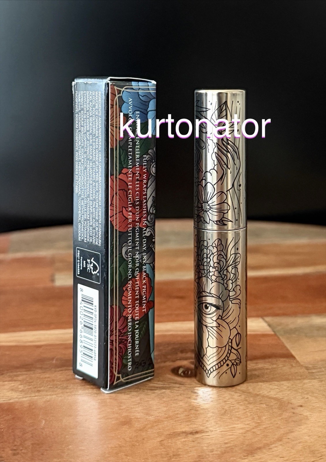 KVD Full Sleeve INK BLACK Tubing Mascara Mini NEW Travel Size 0.185 fl.oz