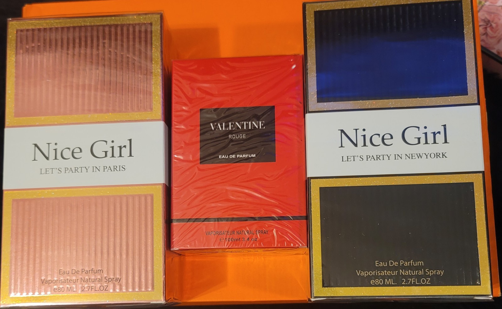 Nice Girl, Valentine Rouge & More Mixed Lot Boxed Eau de Parfum Sprays 80-100mL