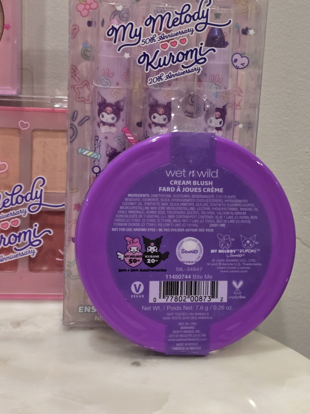 🌸 Wet n Wild x My Melody & Kuromi Makeup Bundle 🌸 Set Of 5 New Cute Astetic