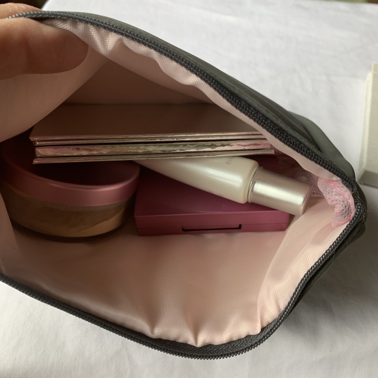 Mally Makeup Bundle! Poreless-ph Blush-Pdr-Eye Prep Duo-Brush & Makeup Bag-6pc