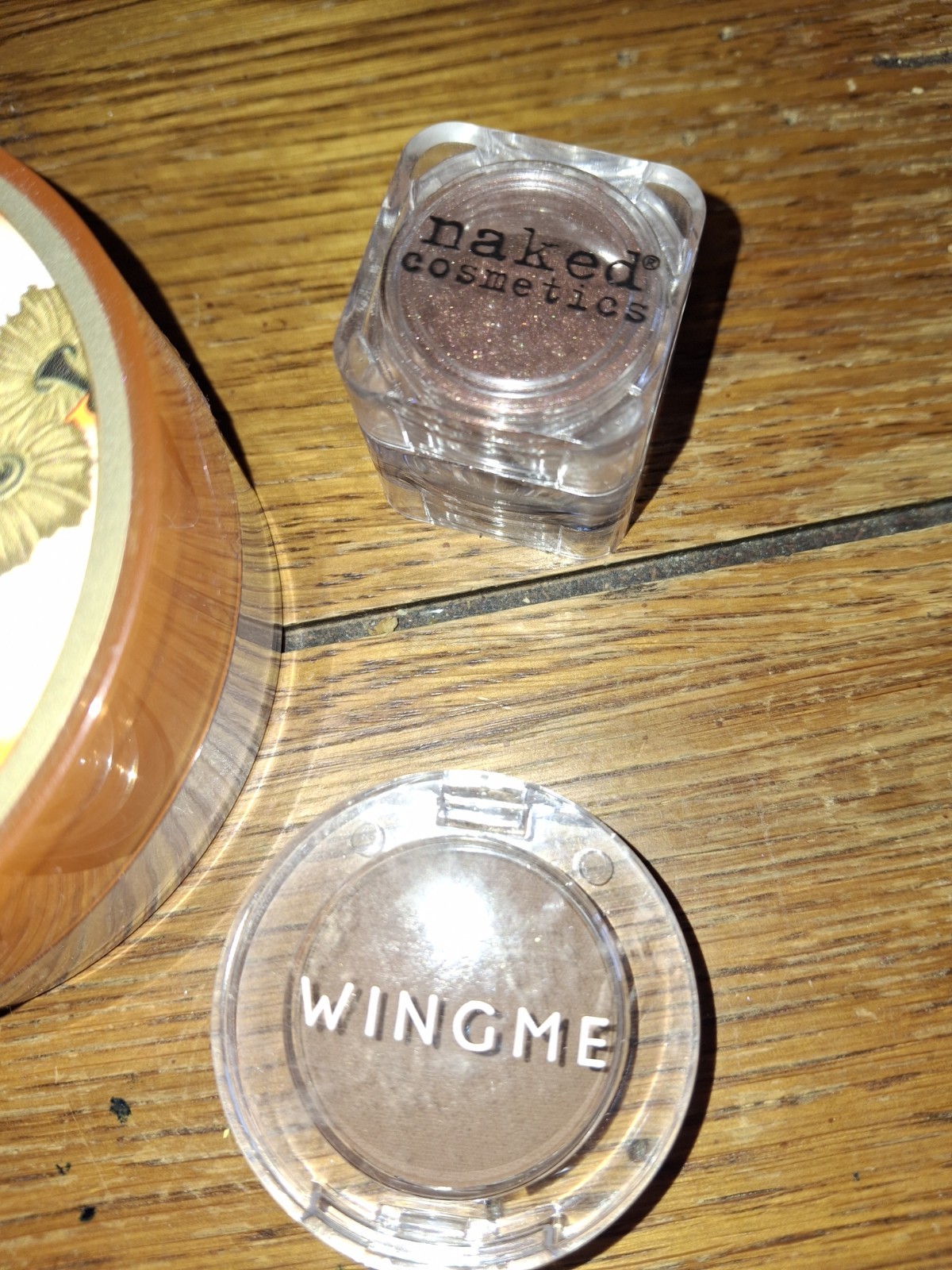 Assorted Metallic Makeup Lot: Airspun Loose Powder, Girlactik, Makeup Geek Pan