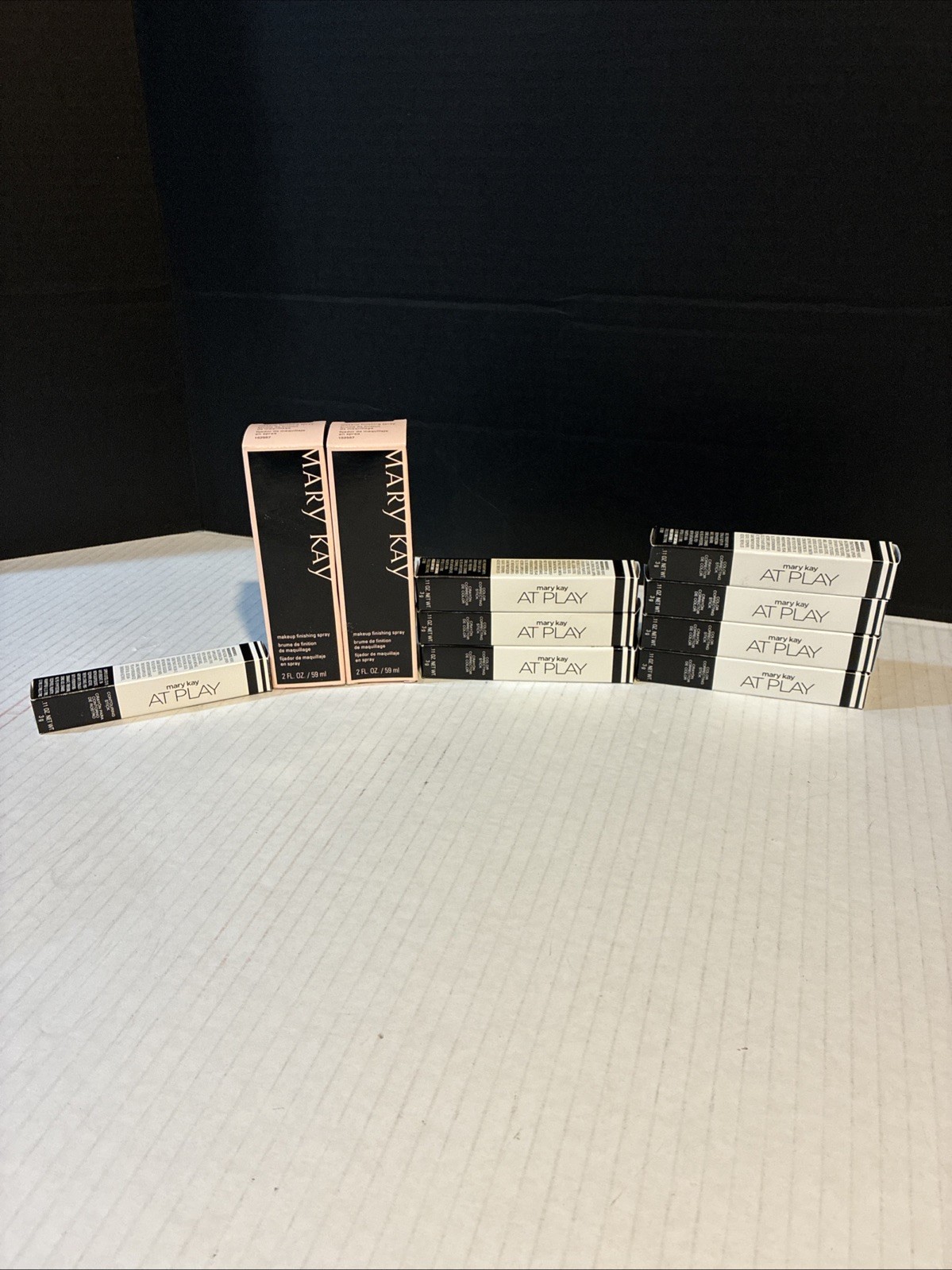 HUGE – Mary Kay Finishing Spray And At Play – 10 Total New Items