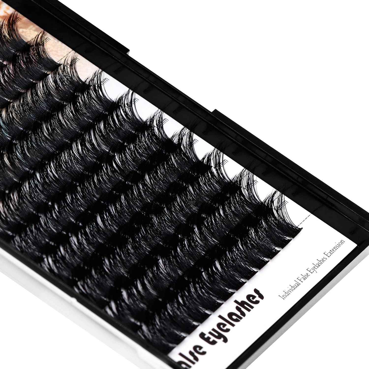 120 Pcs Handmade D Curl Makeup Clusters Eye lashes Extensions Mixed 10-12-14-…