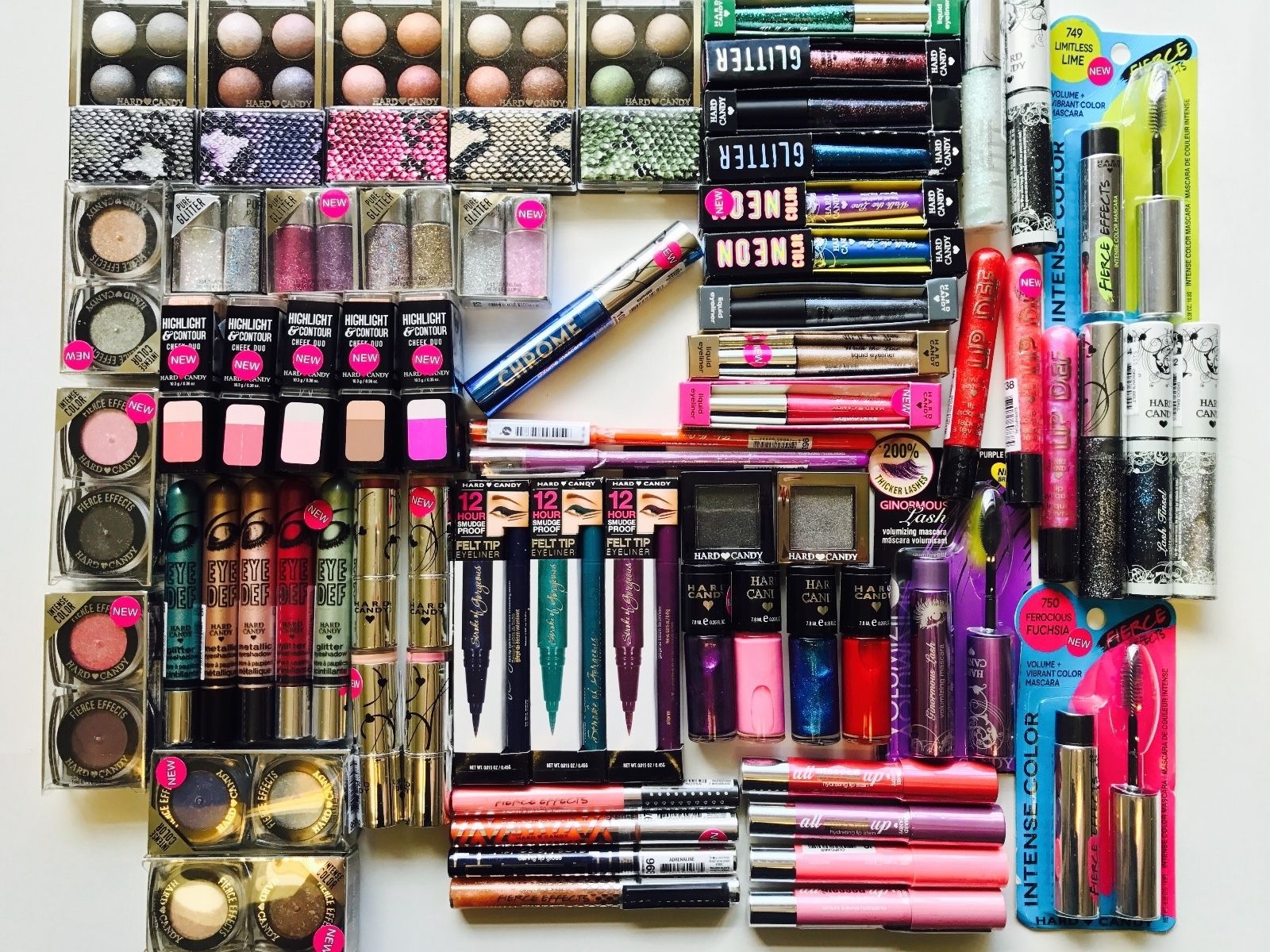 10 pc Hard Candy Makeup Lot Eyes! Lips! Nails! Face! NEW ASSORTMENT!