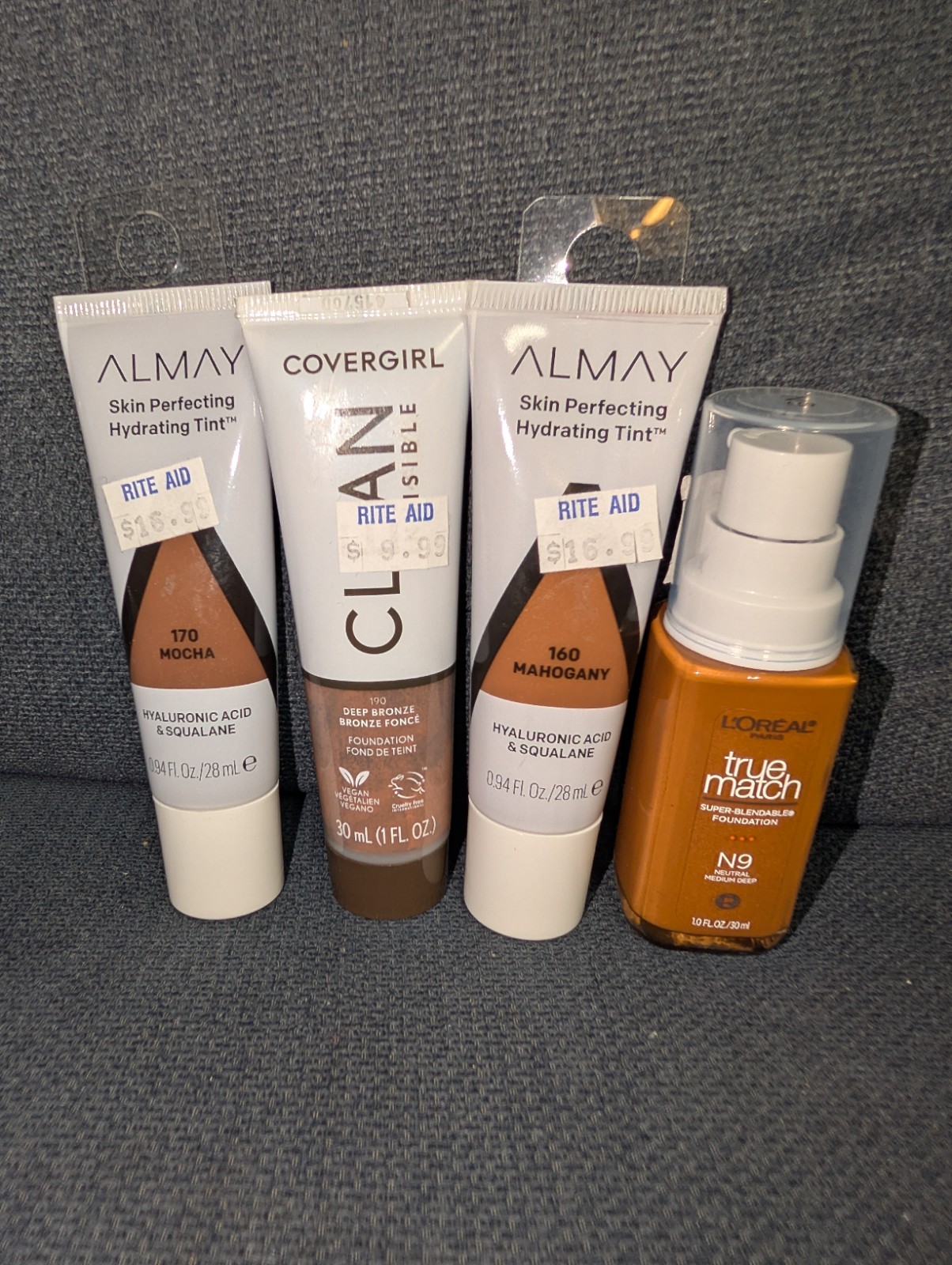 HUGE LOT OF 38 MAKE UP BRAND NEW ALMAY COVER GIRL REVLON L’OREAL HYULARONIC MIX