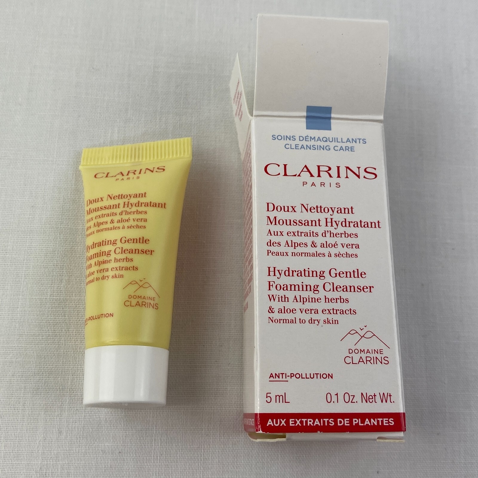Clarins Beauty Makeup Sample LOT Bundle 13 Nutri-Lumiere Energy Eye Cleanser B64