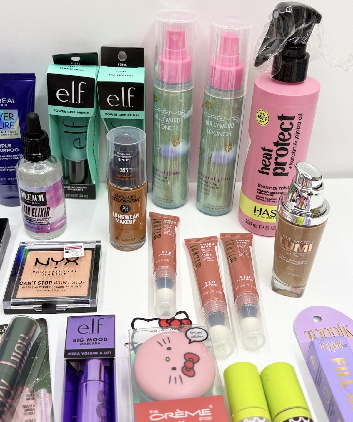 Huge New Beauty Makeup Haircare Bundle Lot e.l.f NYX L’Oréal
